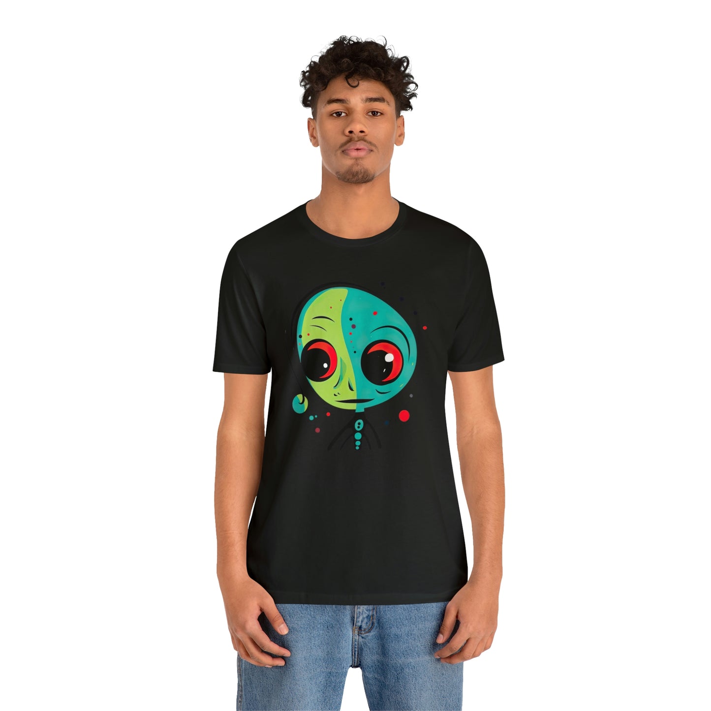 Abstract Alien UFO: Colorful Art for a New Age of Cosmic Enlightenment