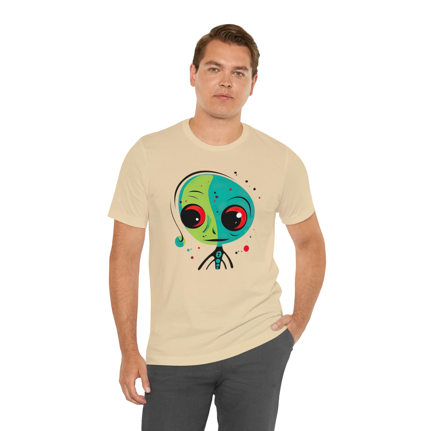 Abstract Alien UFO: Colorful Art for a New Age of Cosmic Enlightenment