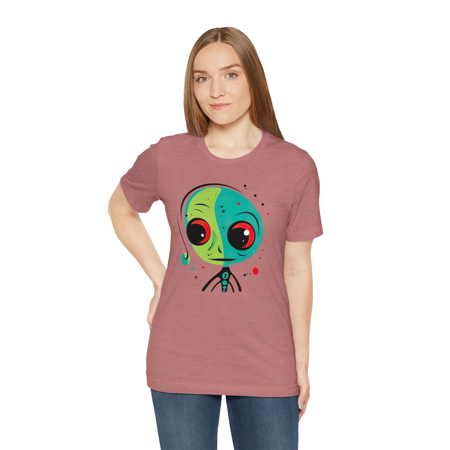 Abstract Alien UFO: Colorful Art for a New Age of Cosmic Enlightenment