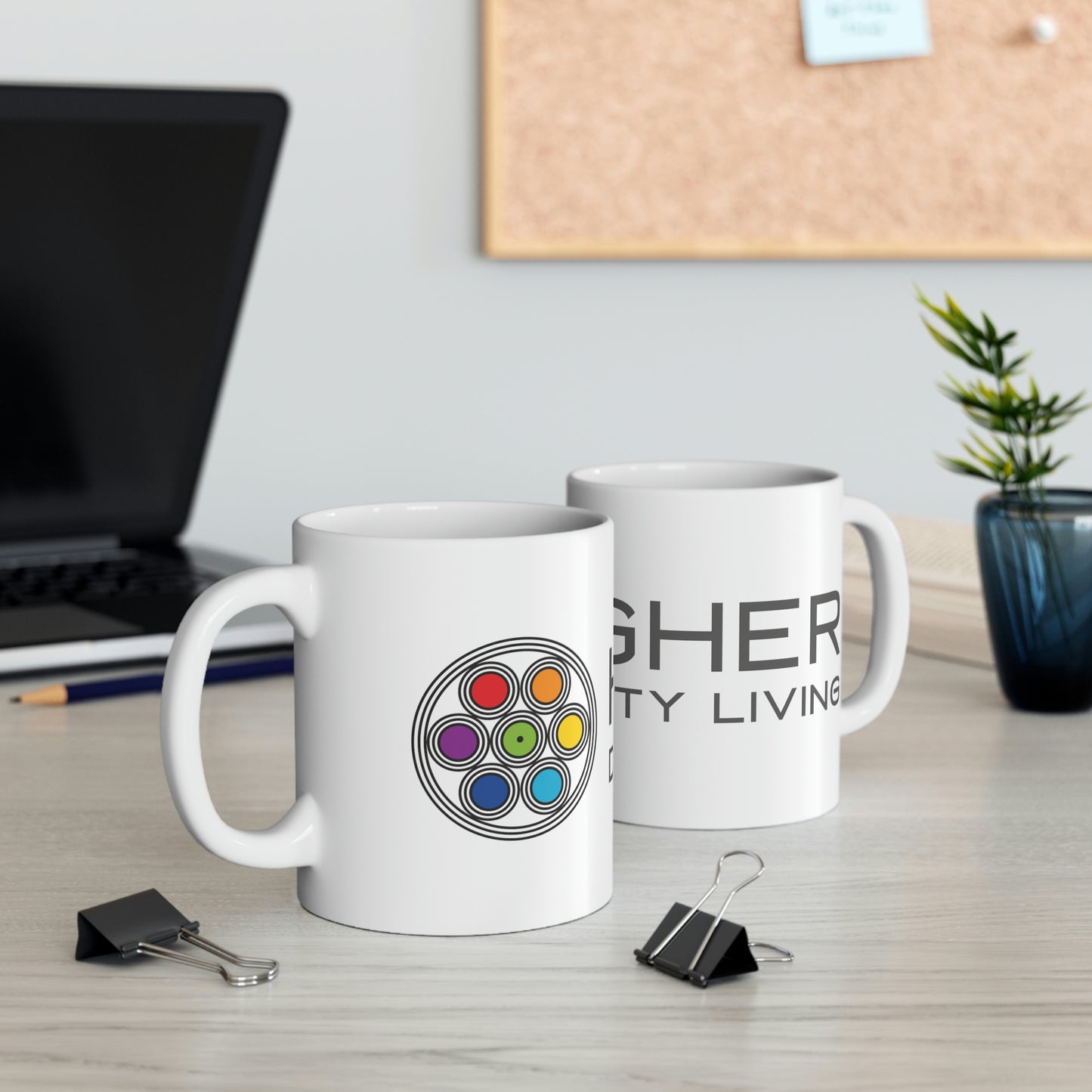 Higher Density Living Ceramic Mug 11oz - Embody Oneness with Every Sip