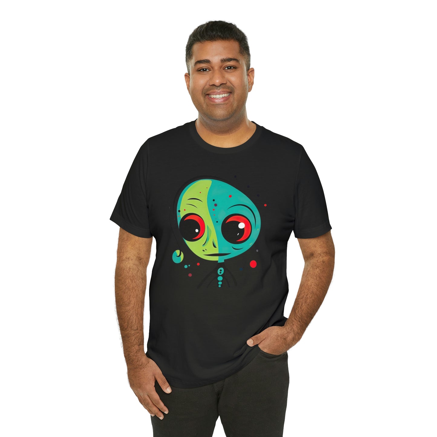 Abstract Alien UFO: Colorful Art for a New Age of Cosmic Enlightenment