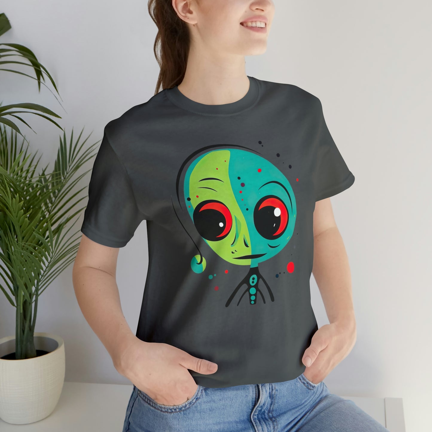 Abstract Alien UFO: Colorful Art for a New Age of Cosmic Enlightenment