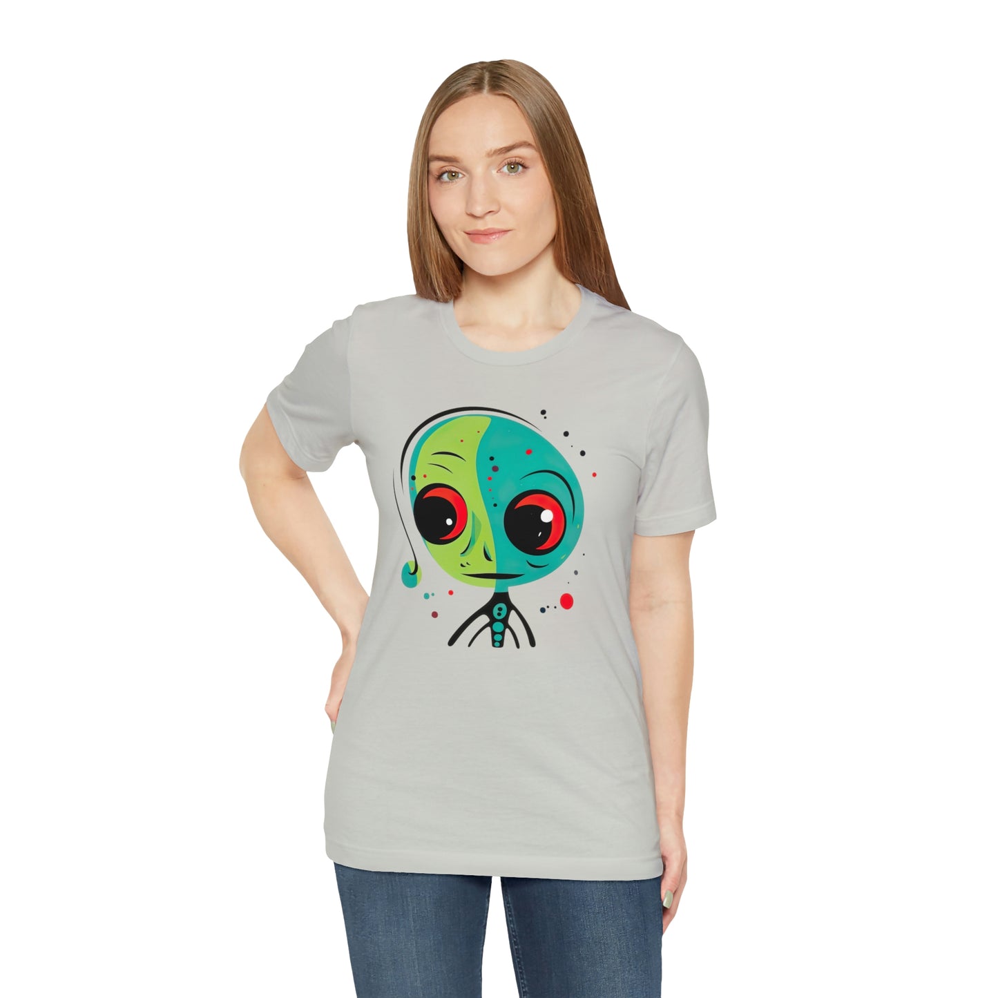 Abstract Alien UFO: Colorful Art for a New Age of Cosmic Enlightenment