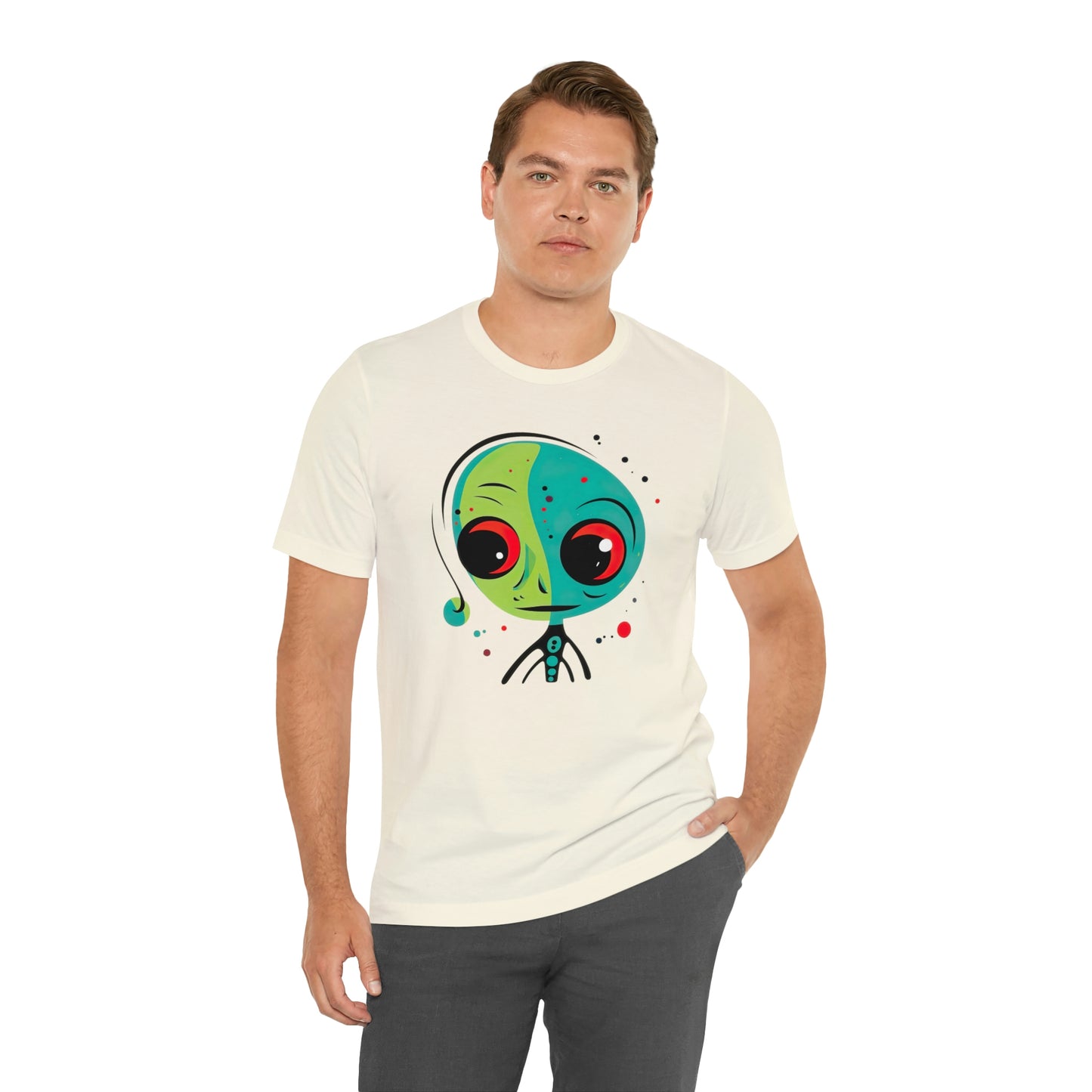 Abstract Alien UFO: Colorful Art for a New Age of Cosmic Enlightenment