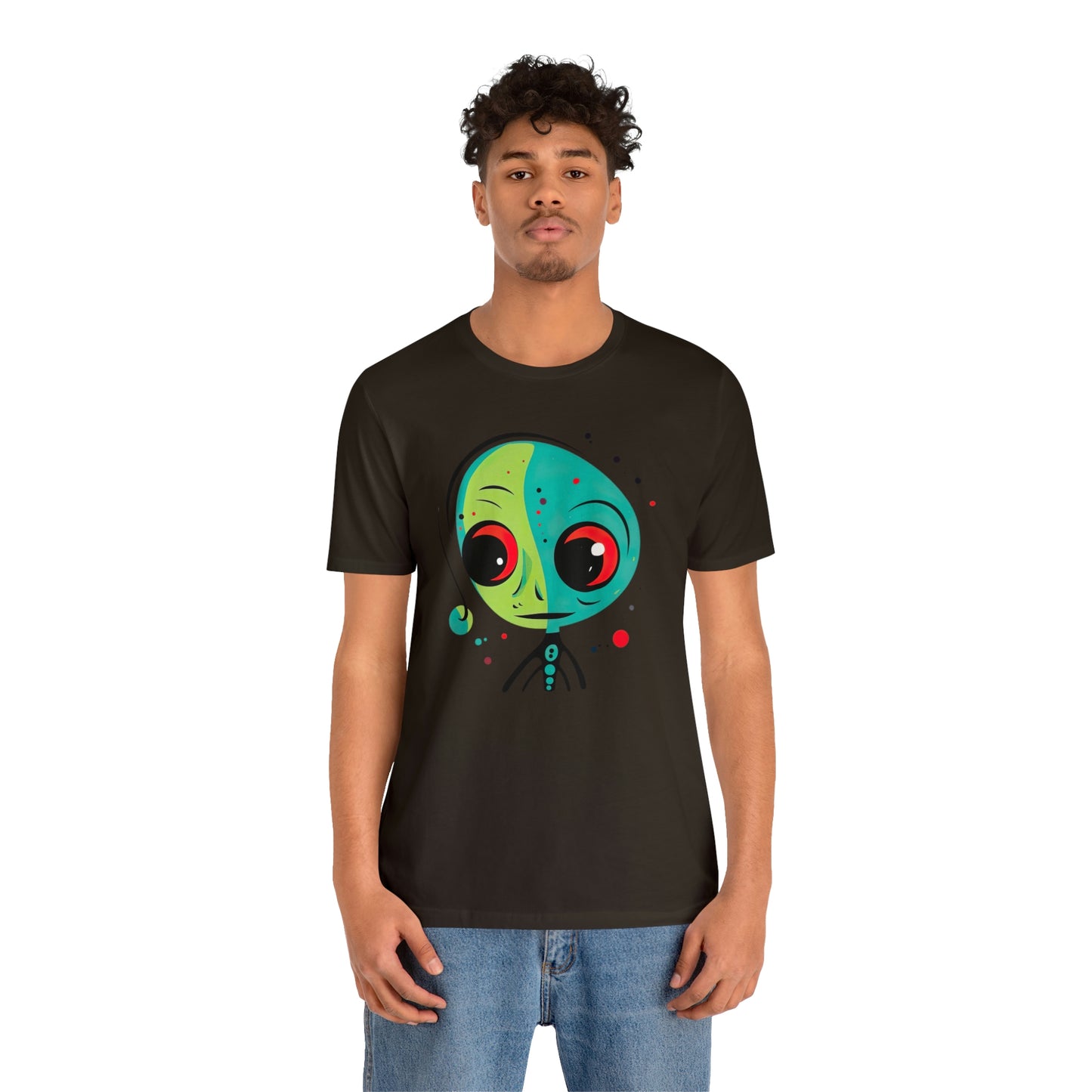 Abstract Alien UFO: Colorful Art for a New Age of Cosmic Enlightenment