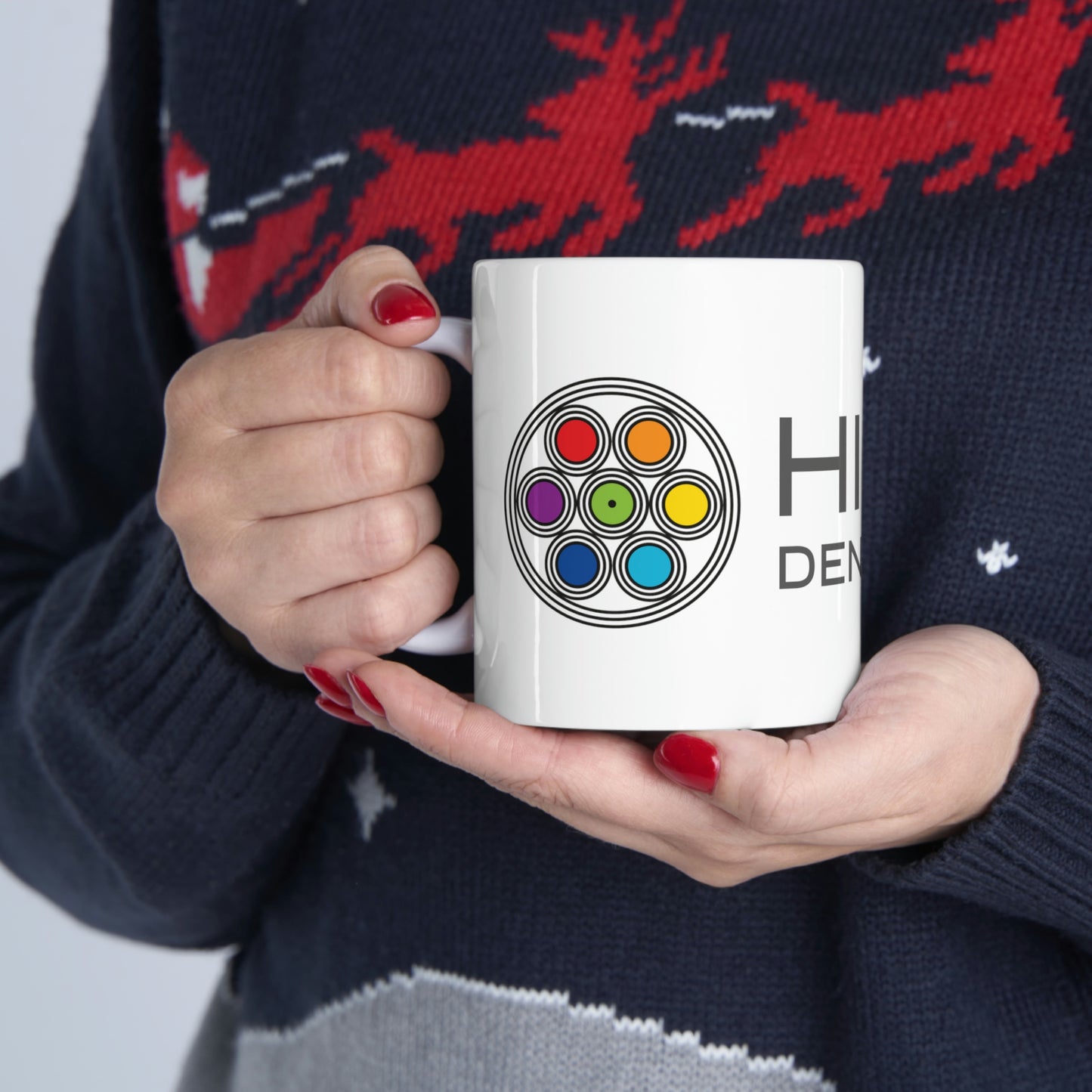 Higher Density Living Ceramic Mug 11oz - Embody Oneness with Every Sip