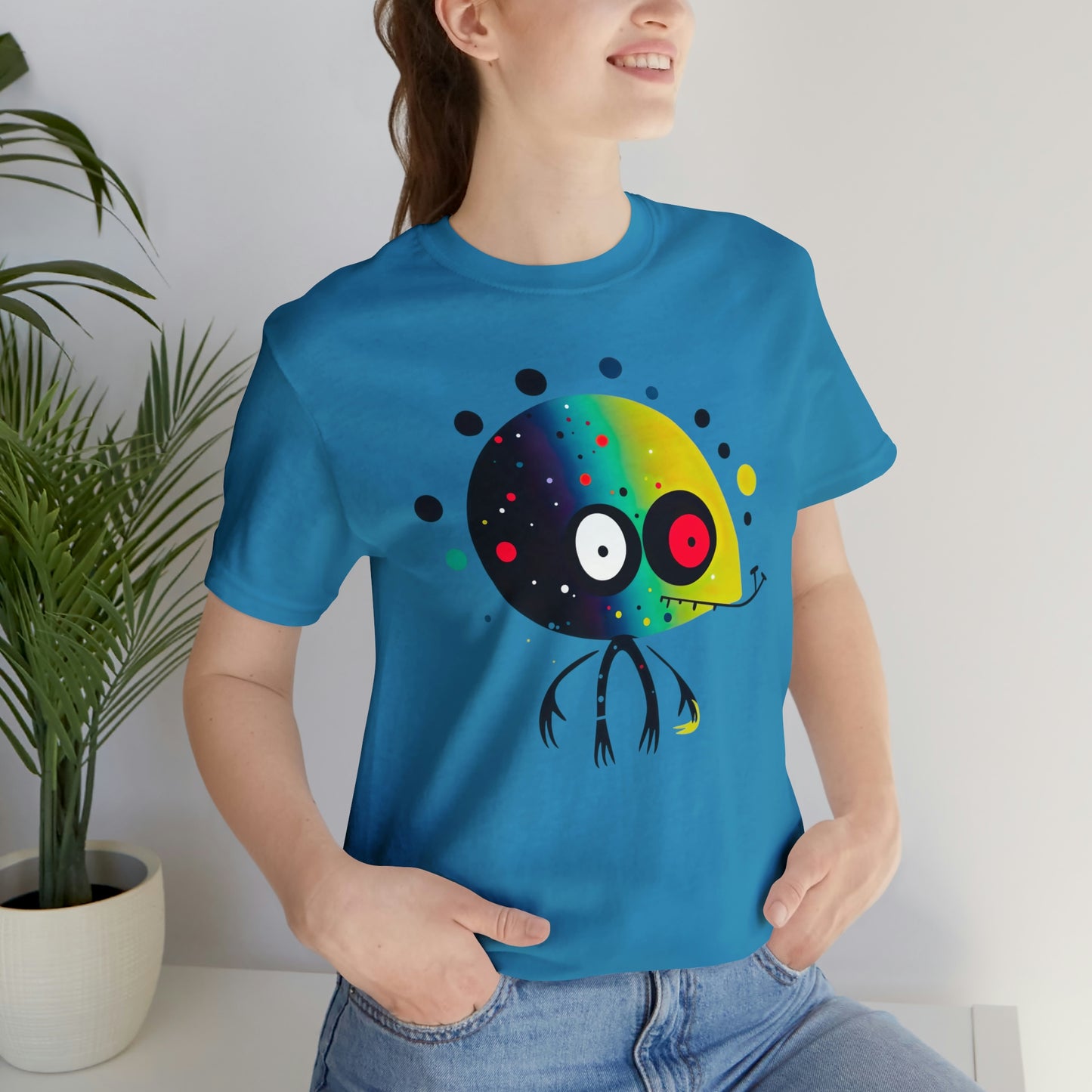 Abstract Alien UFO 2: Colorful Art for a New Age of Cosmic Enlightenment