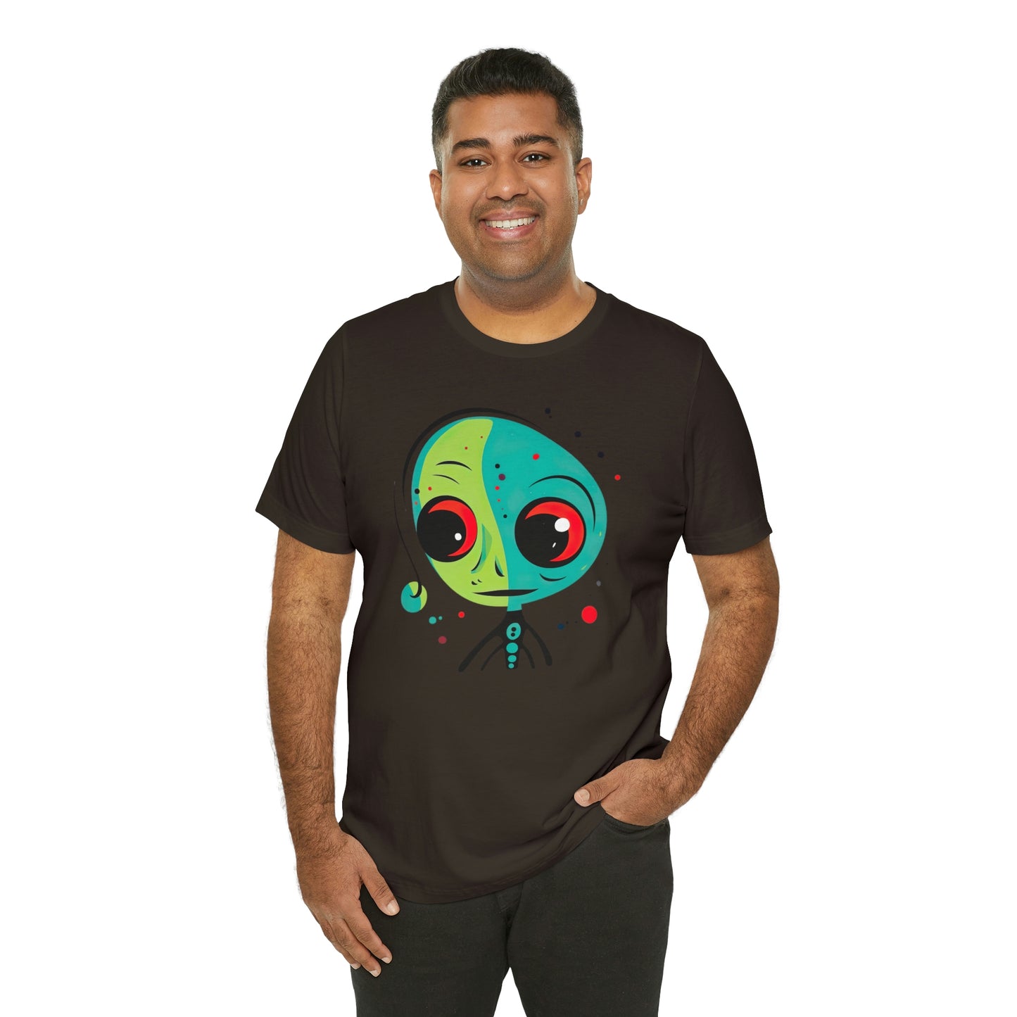 Abstract Alien UFO: Colorful Art for a New Age of Cosmic Enlightenment