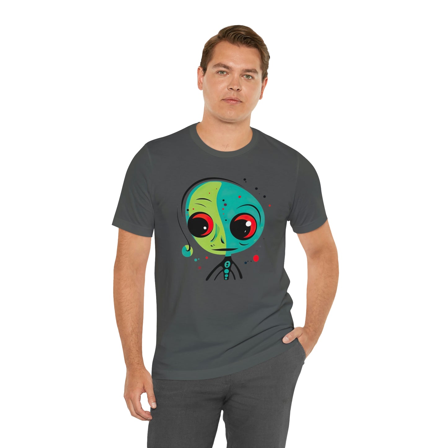 Abstract Alien UFO: Colorful Art for a New Age of Cosmic Enlightenment
