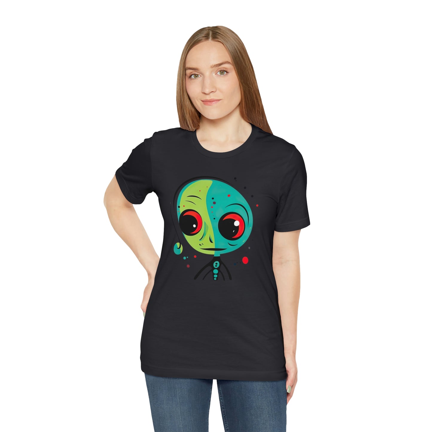 Abstract Alien UFO: Colorful Art for a New Age of Cosmic Enlightenment