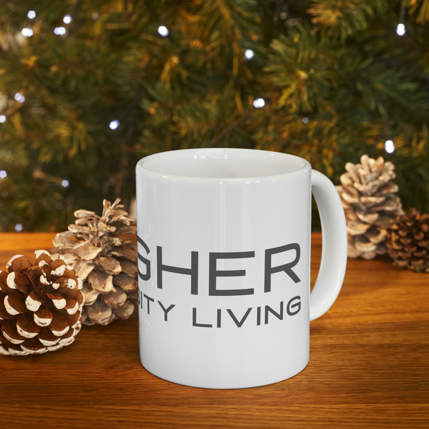 Higher Density Living Ceramic Mug 11oz - Embody Oneness with Every Sip