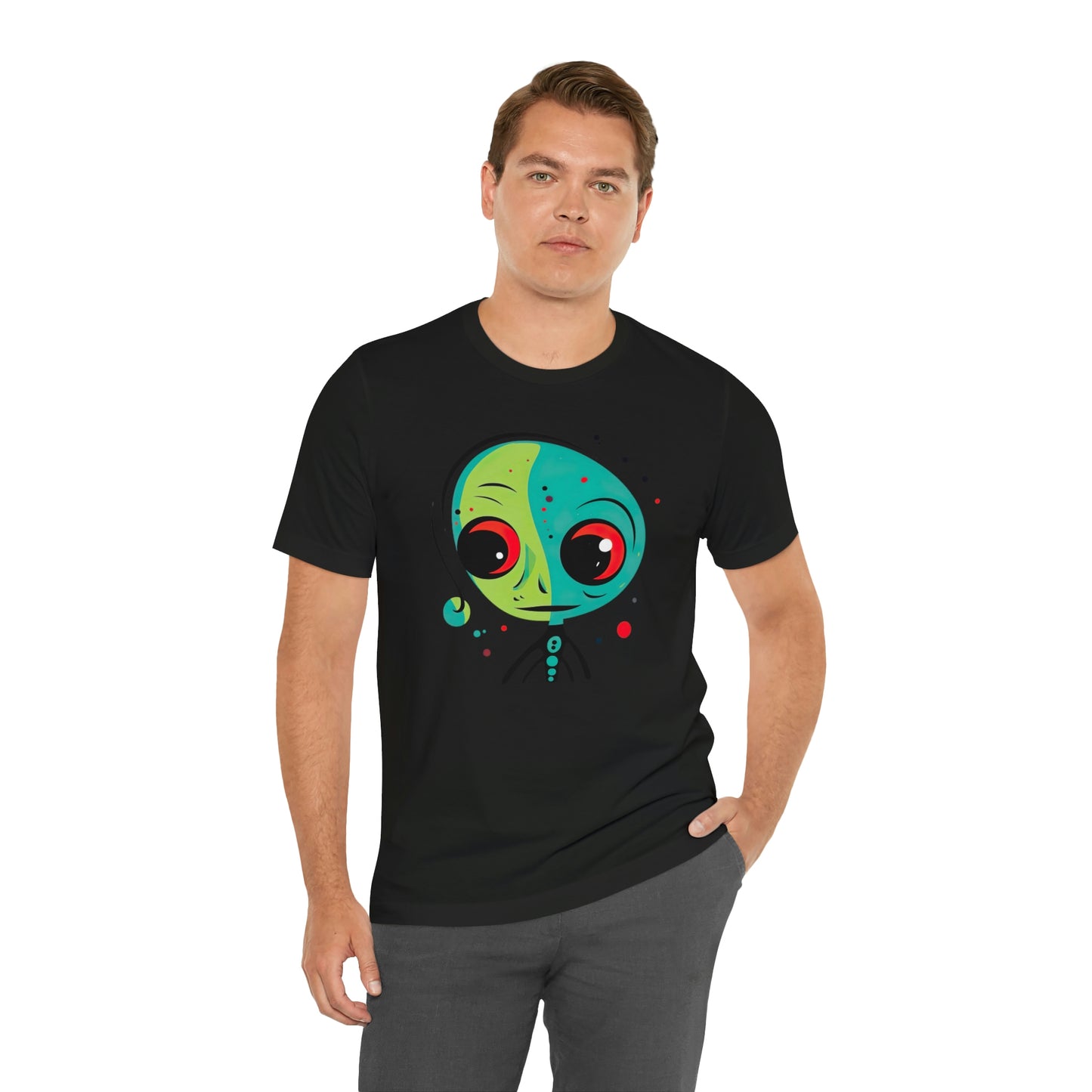 Abstract Alien UFO: Colorful Art for a New Age of Cosmic Enlightenment