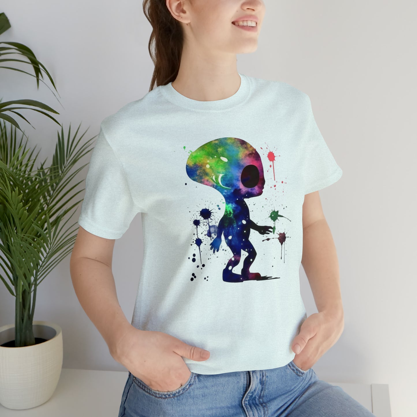 Watercolor Splat Paint Alien: Embrace Higher Density Living & Unveil Hidden Realities