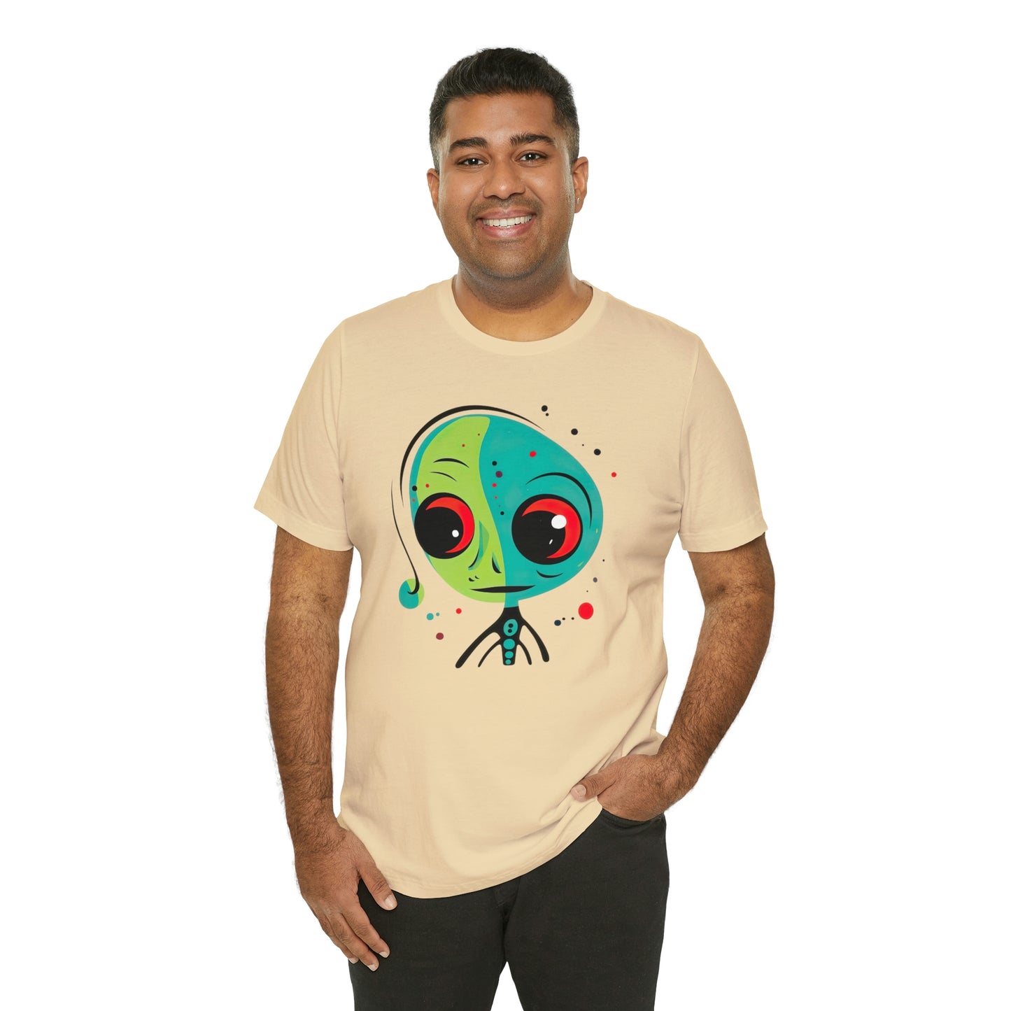 Abstract Alien UFO: Colorful Art for a New Age of Cosmic Enlightenment