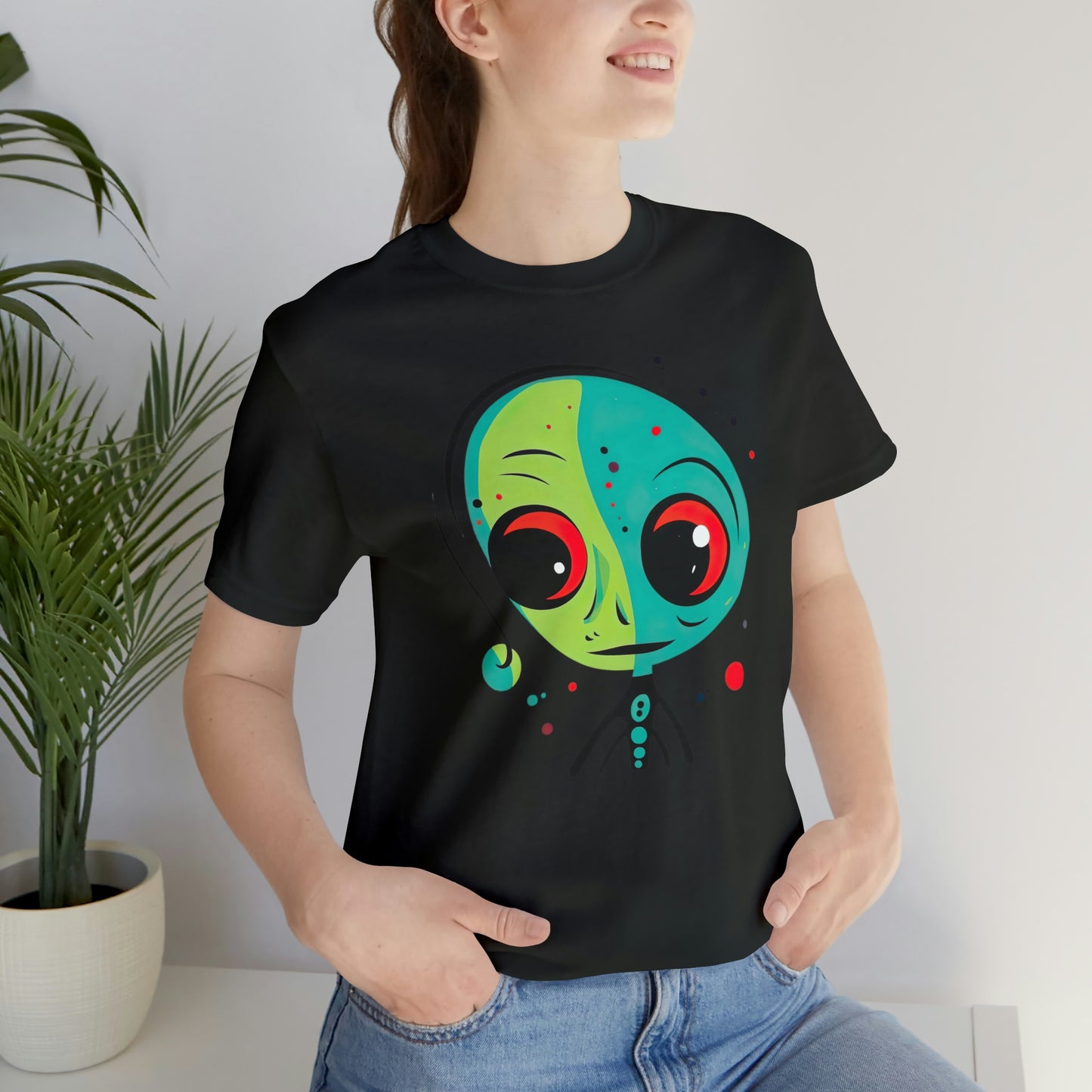 Abstract Alien UFO: Colorful Art for a New Age of Cosmic Enlightenment