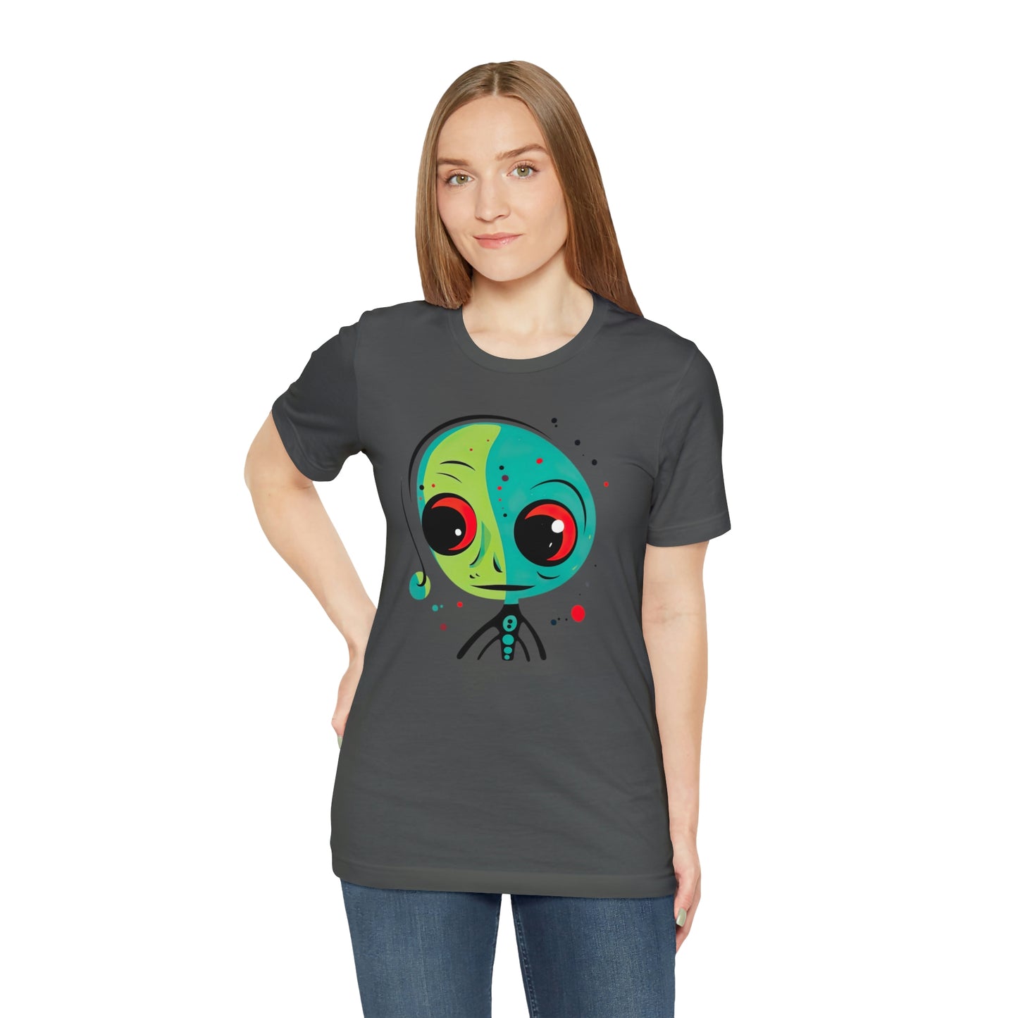 Abstract Alien UFO: Colorful Art for a New Age of Cosmic Enlightenment