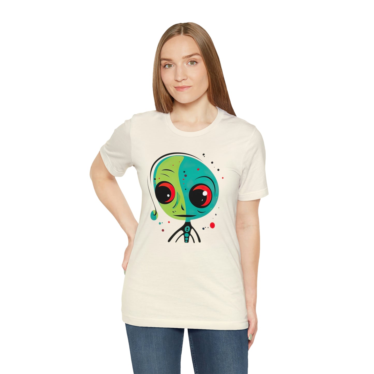Abstract Alien UFO: Colorful Art for a New Age of Cosmic Enlightenment