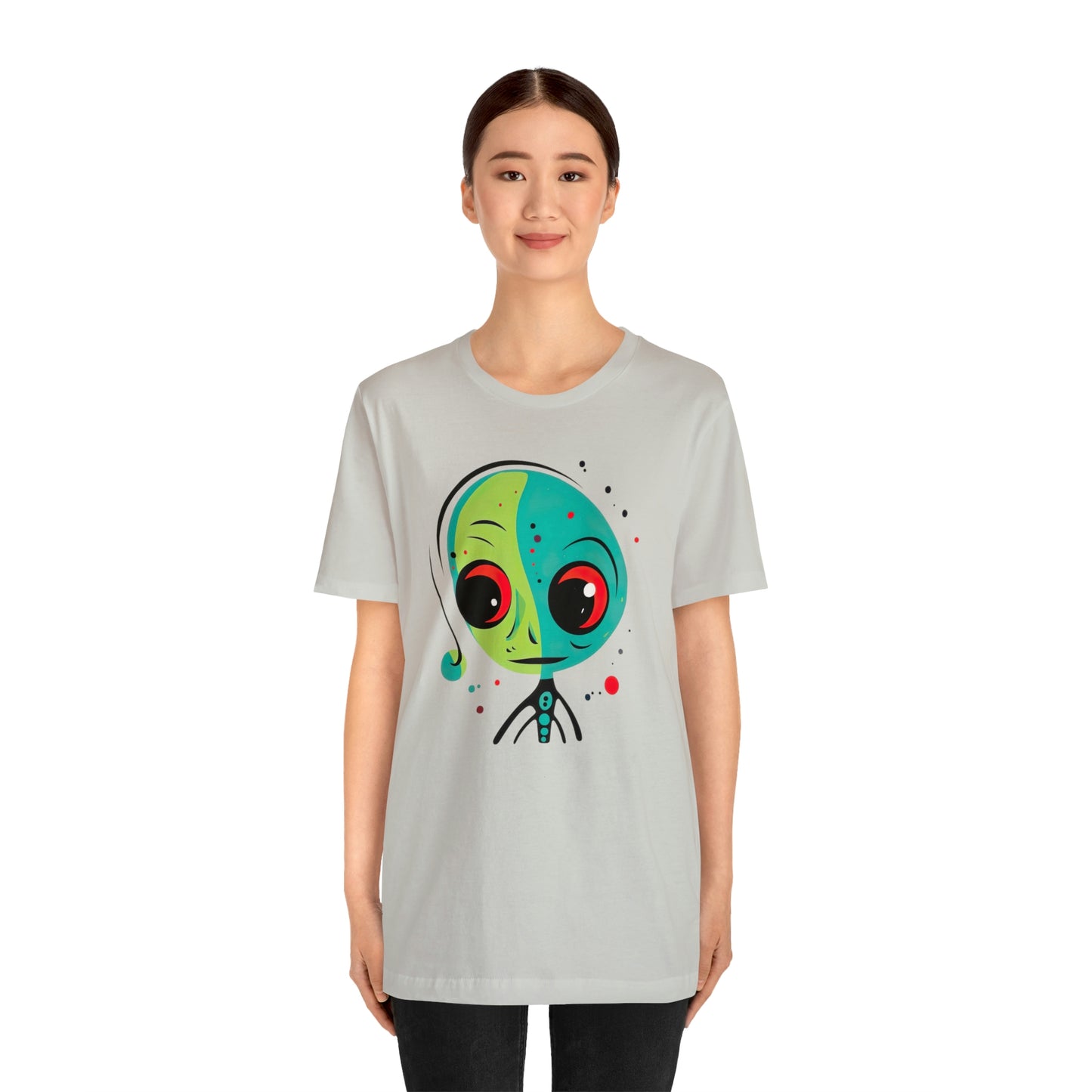 Abstract Alien UFO: Colorful Art for a New Age of Cosmic Enlightenment