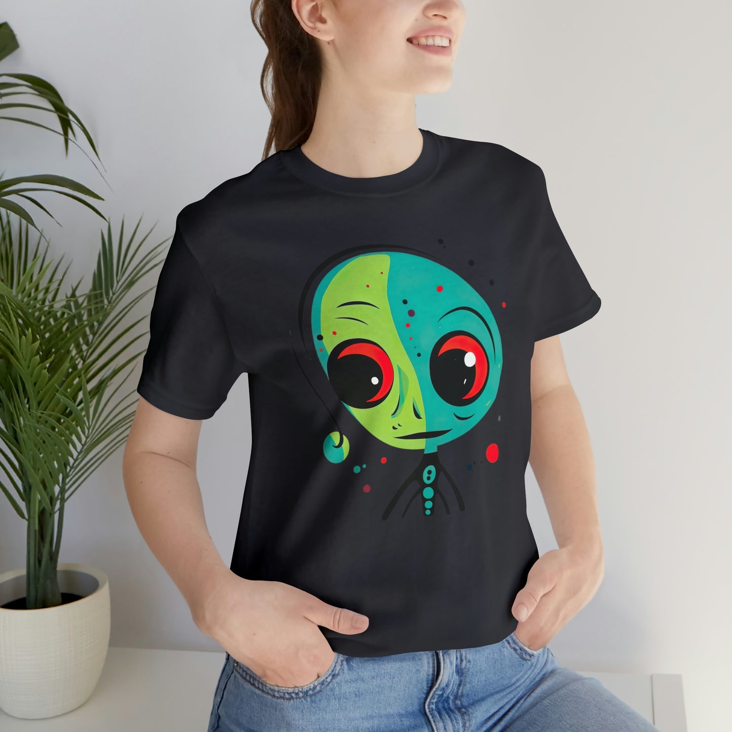 Abstract Alien UFO: Colorful Art for a New Age of Cosmic Enlightenment