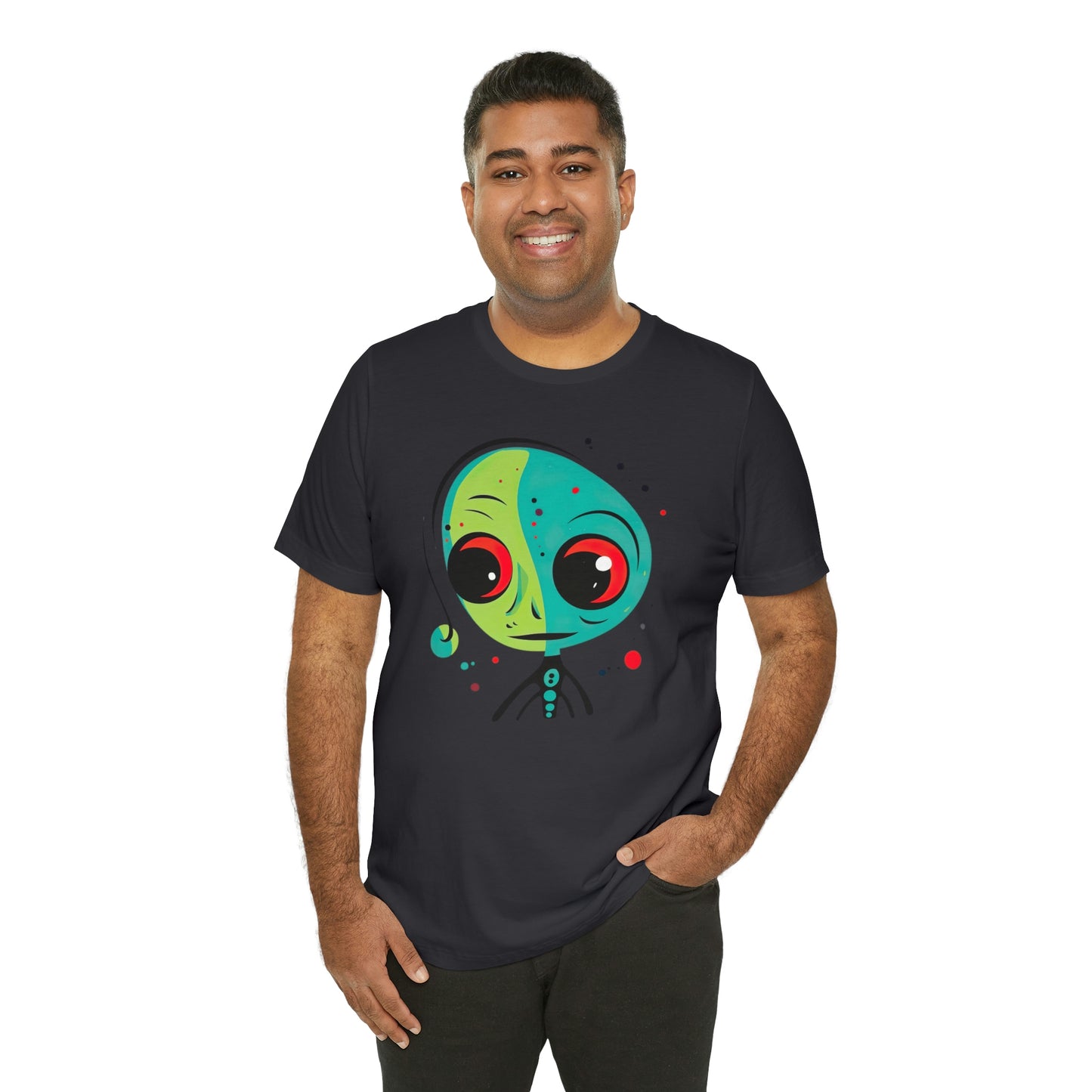 Abstract Alien UFO: Colorful Art for a New Age of Cosmic Enlightenment
