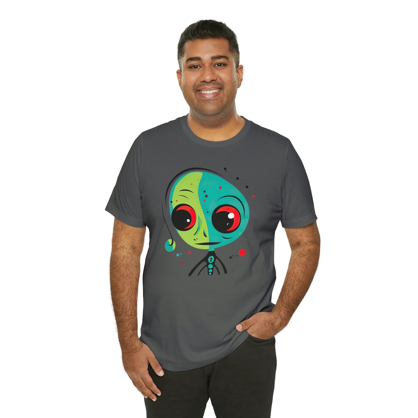 Abstract Alien UFO: Colorful Art for a New Age of Cosmic Enlightenment