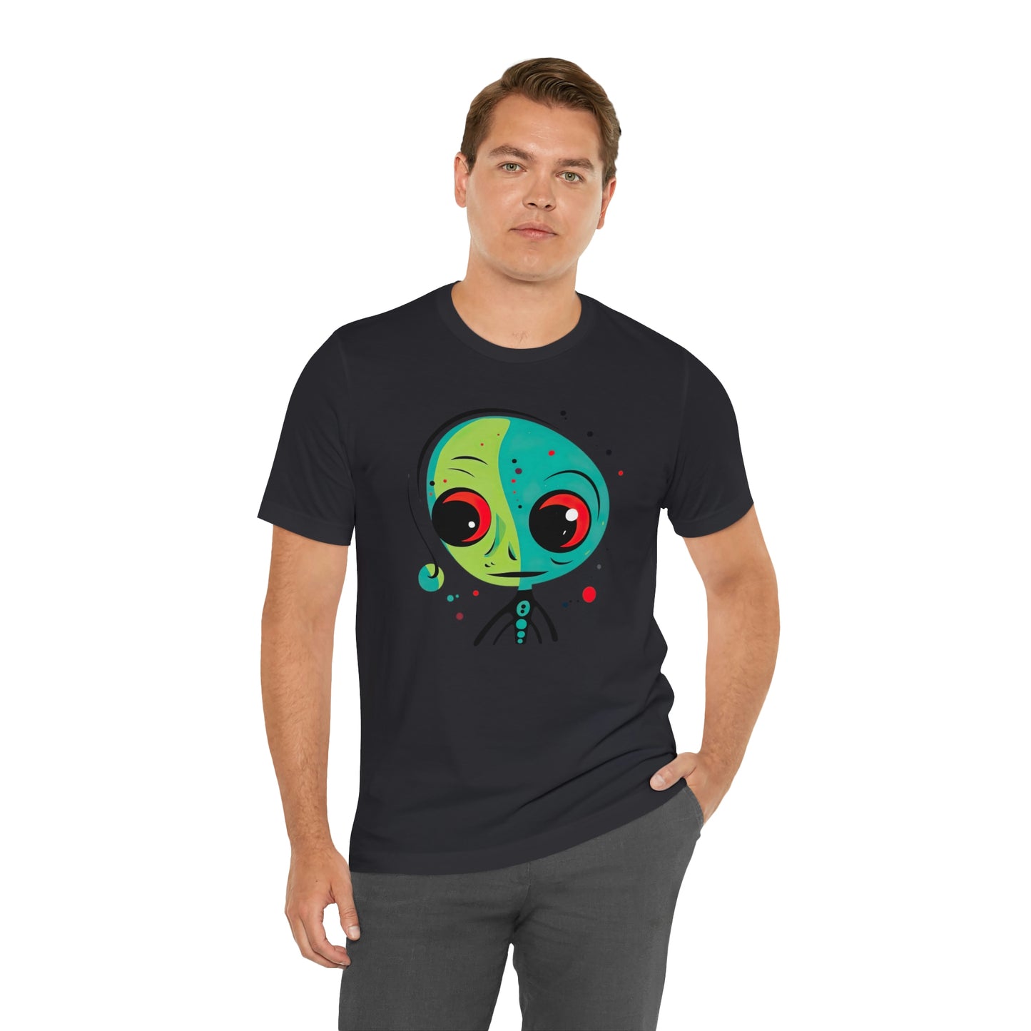 Abstract Alien UFO: Colorful Art for a New Age of Cosmic Enlightenment