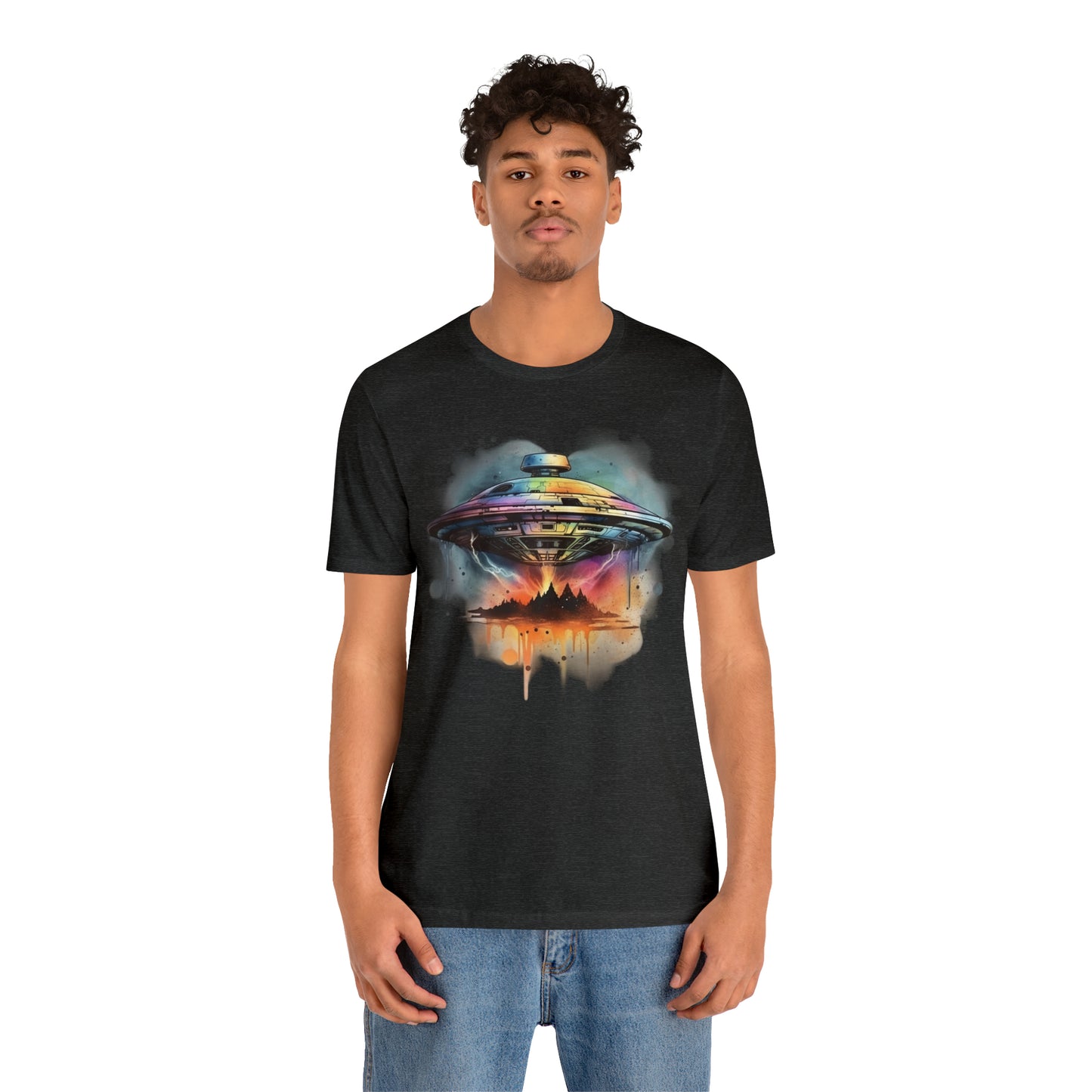 UFO Water Colors T-Shirt | Spiritual Awakening & Higher Density Living