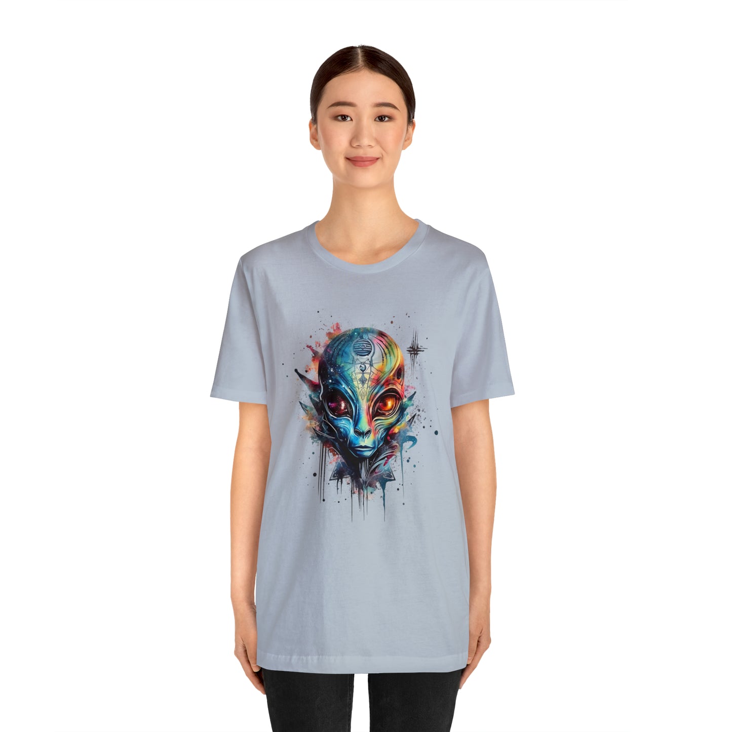 Alien 2 Watercolor Cosmos T-Shirt | Higher Density Living