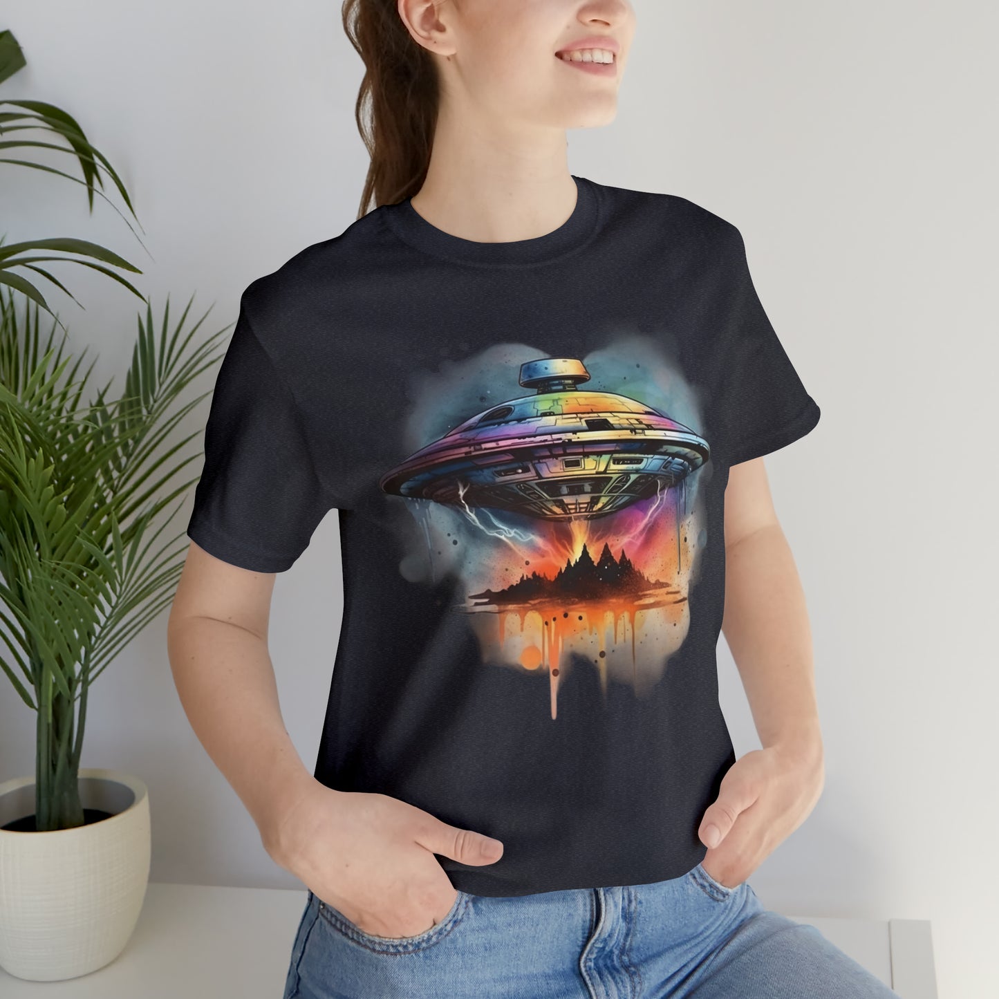 UFO Water Colors T-Shirt | Spiritual Awakening & Higher Density Living
