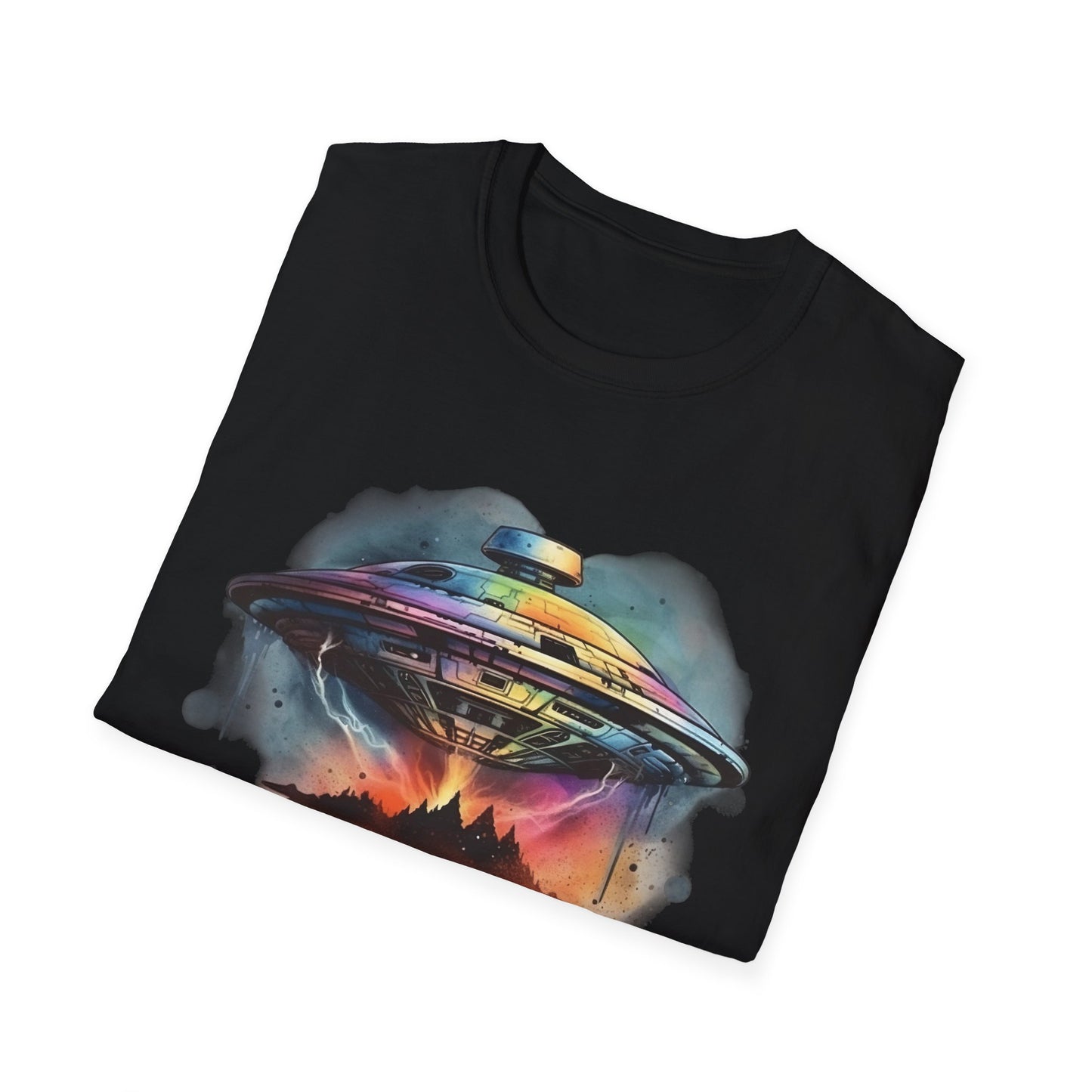 UFO Water Colors T-Shirt | Spiritual Awakening & Higher Density Living