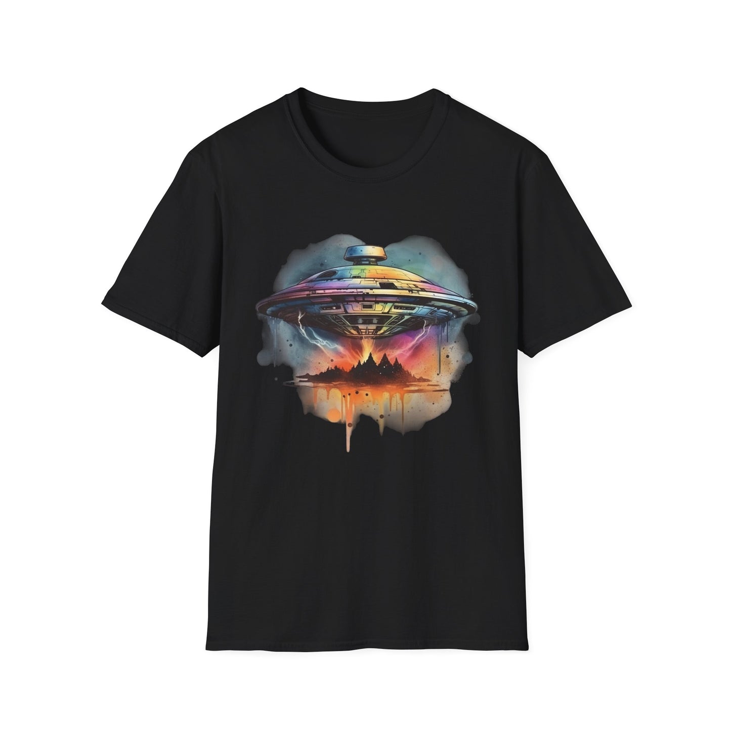 UFO Water Colors T-Shirt | Spiritual Awakening & Higher Density Living