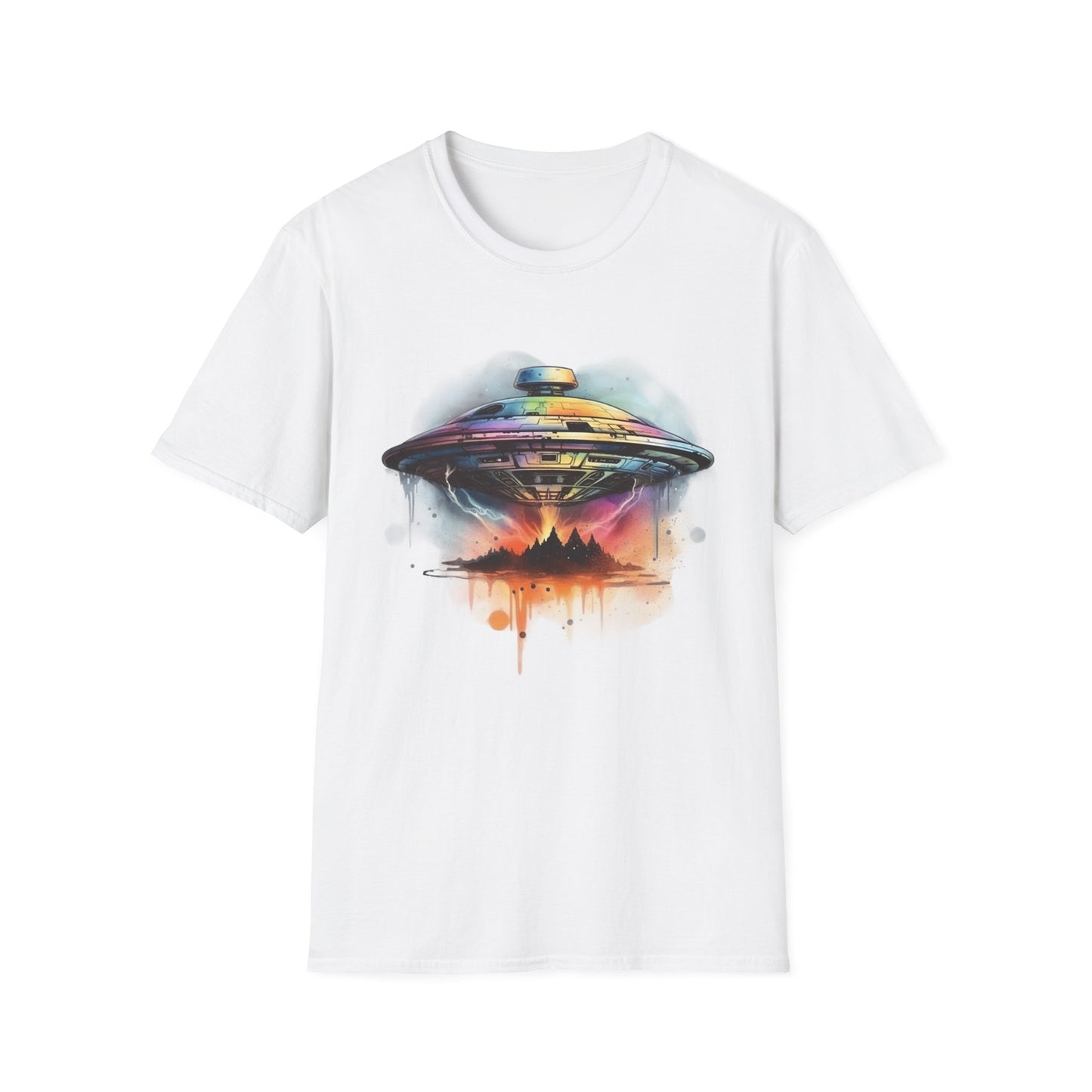 UFO Water Colors T-Shirt | Spiritual Awakening & Higher Density Living