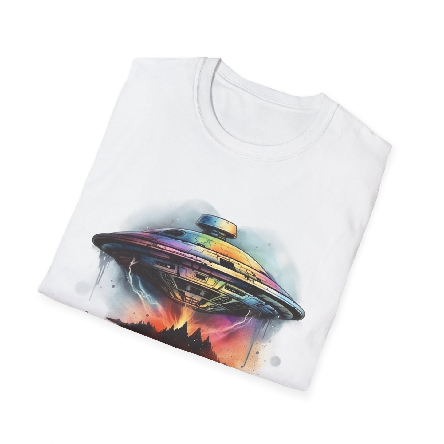 UFO Water Colors T-Shirt | Spiritual Awakening & Higher Density Living