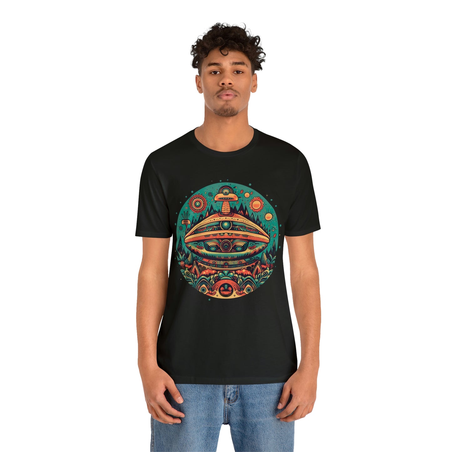 Azteca Ancient Alien Spaceship T-Shirt: Embrace the Cosmos and Unite in Universal Power