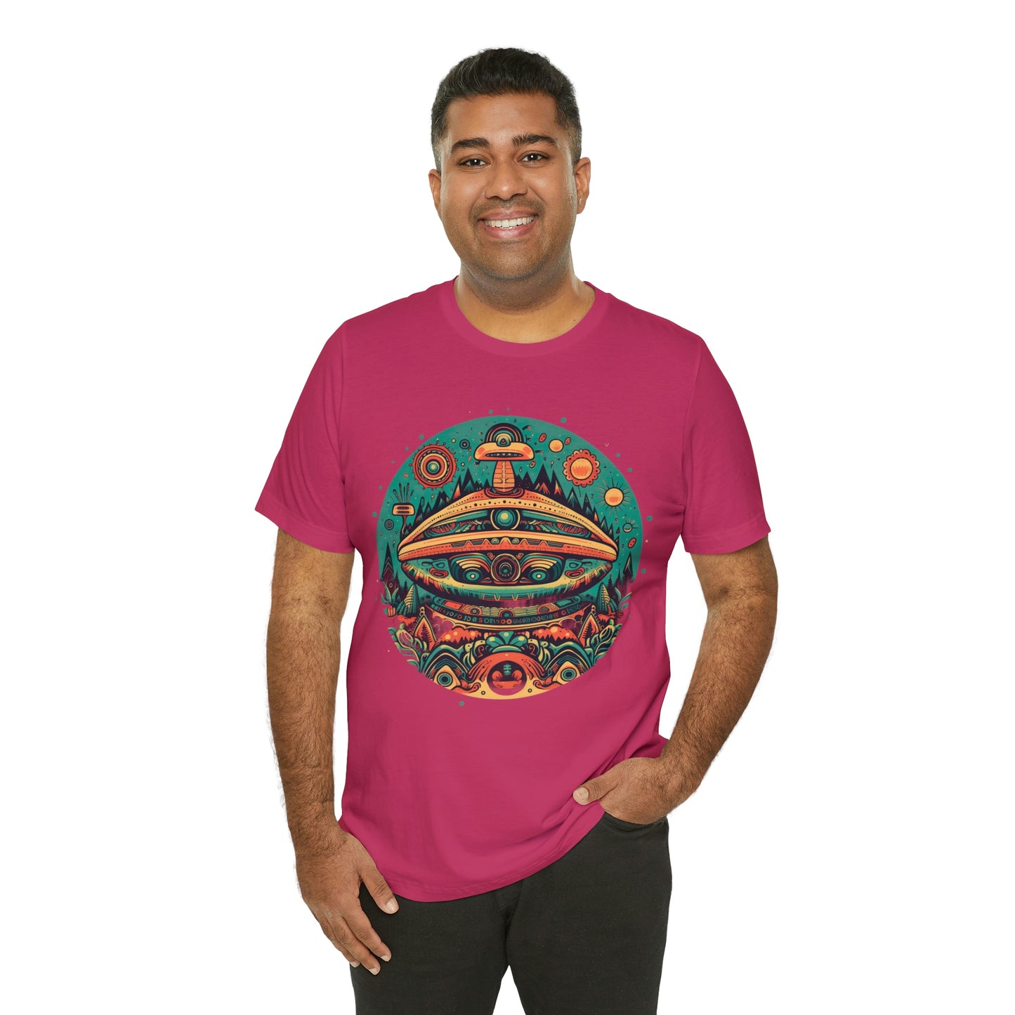 Azteca Ancient Alien Spaceship T-Shirt: Embrace the Cosmos and Unite in Universal Power