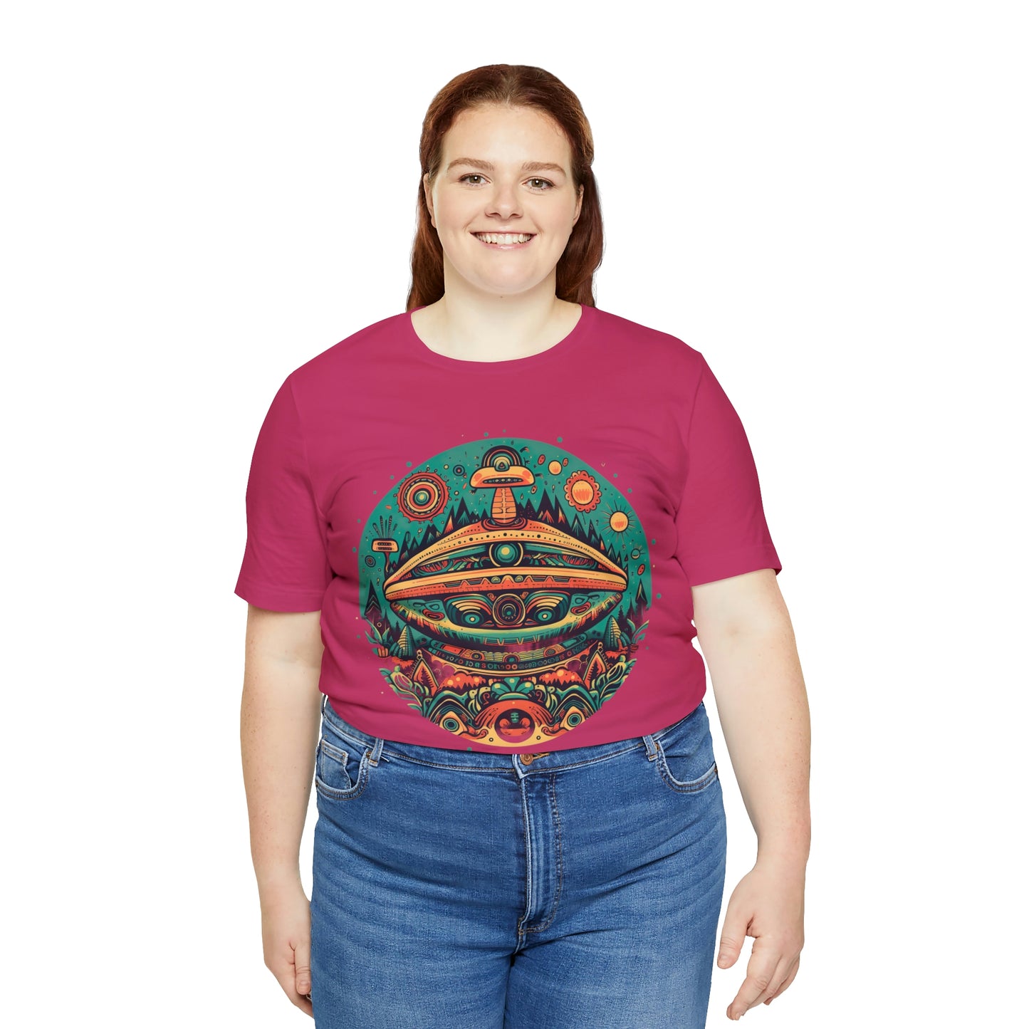 Azteca Ancient Alien Spaceship T-Shirt: Embrace the Cosmos and Unite in Universal Power