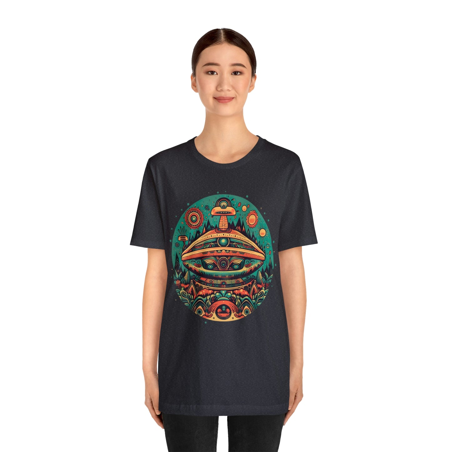 Azteca Ancient Alien Spaceship T-Shirt: Embrace the Cosmos and Unite in Universal Power