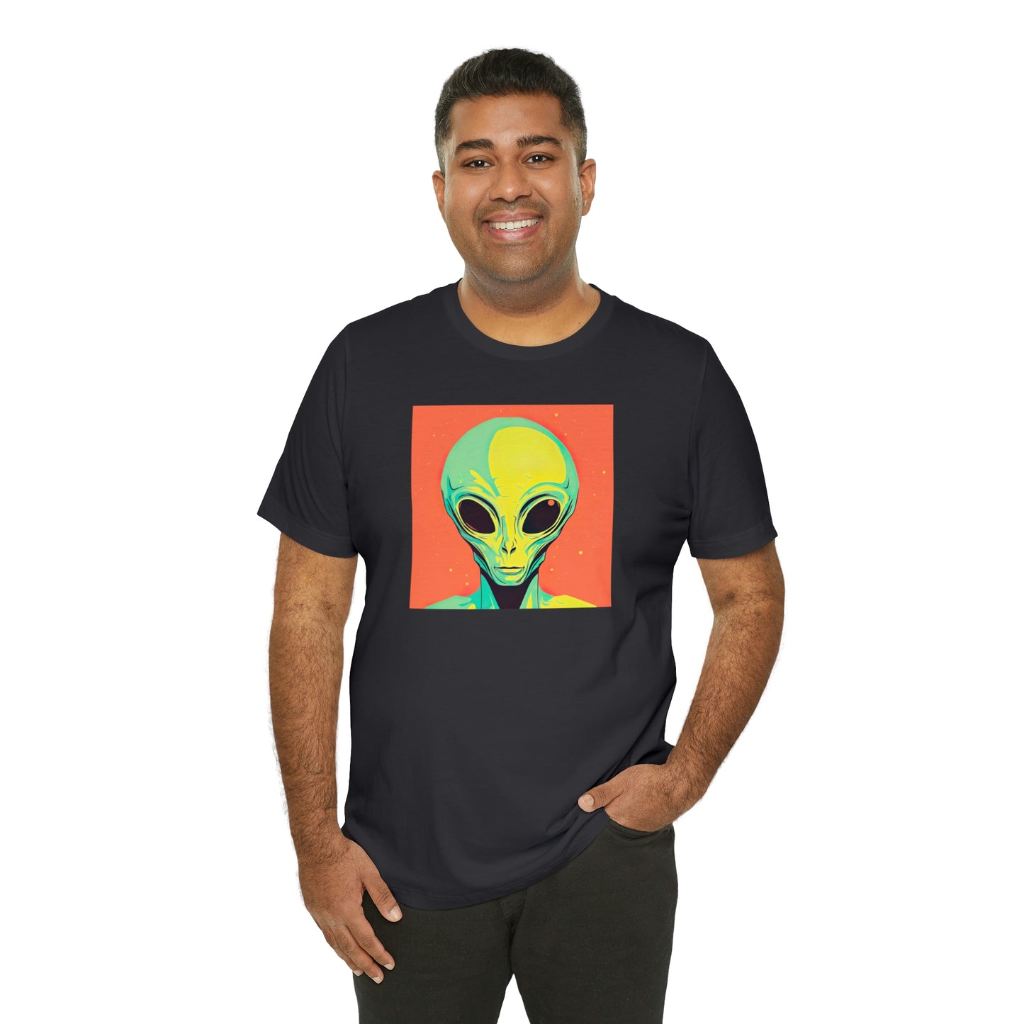 Neon Alien Selfie: Embrace the Edge of Two Worlds & Uncover Your Cosmic Identity