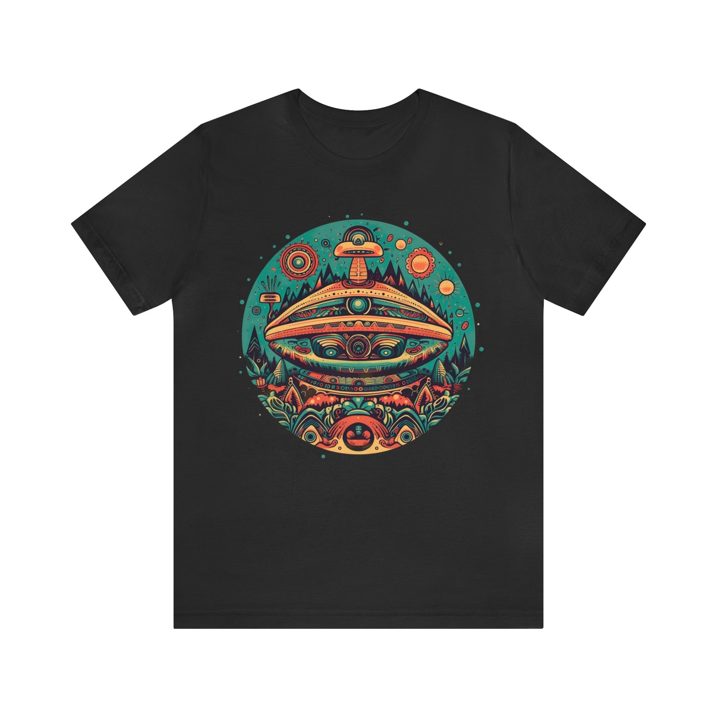 Azteca Ancient Alien Spaceship T-Shirt: Embrace the Cosmos and Unite in Universal Power