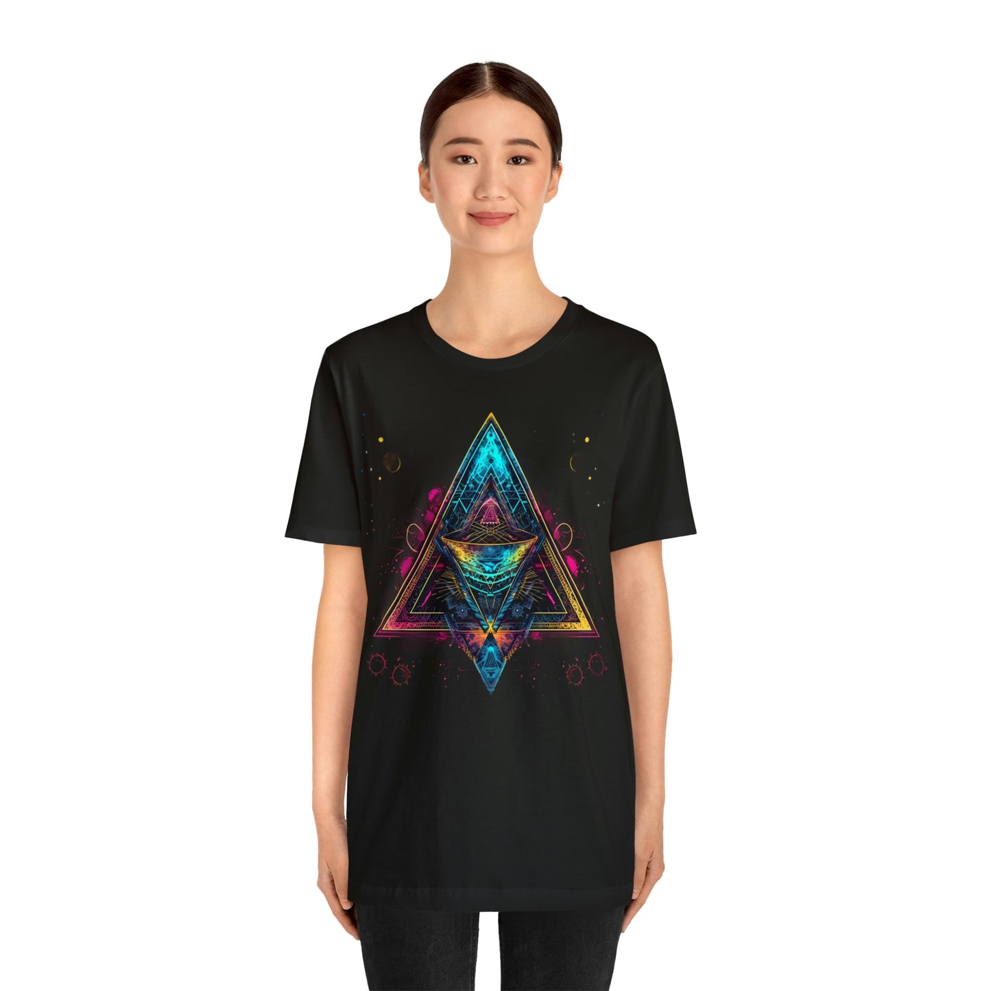 Spiritual Geometry Ancient Alien Spaceship T-Shirt: Embrace the Cosmos & Unite in Higher Consciousness