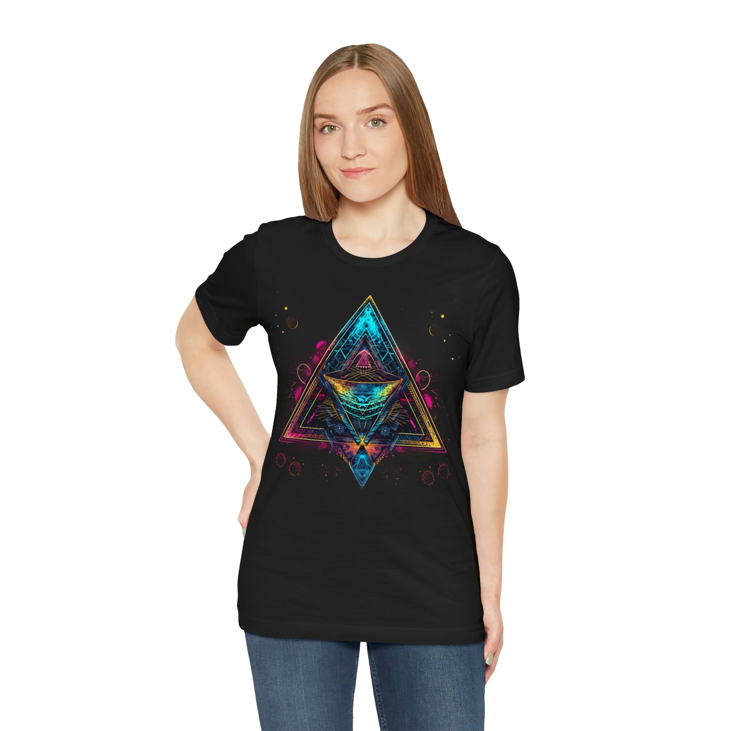 Spiritual Geometry Ancient Alien Spaceship T-Shirt: Embrace the Cosmos & Unite in Higher Consciousness