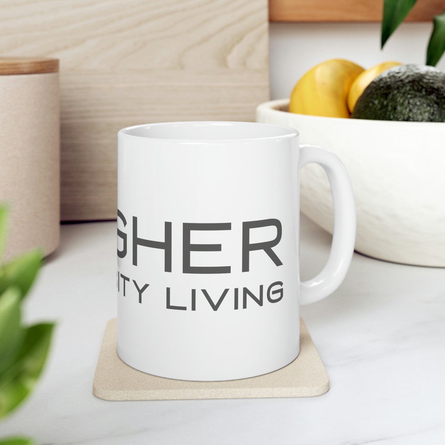 Higher Density Living Ceramic Mug 11oz - Embody Oneness with Every Sip