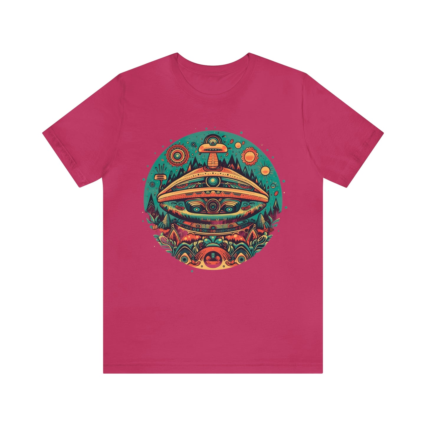 Azteca Ancient Alien Spaceship T-Shirt: Embrace the Cosmos and Unite in Universal Power