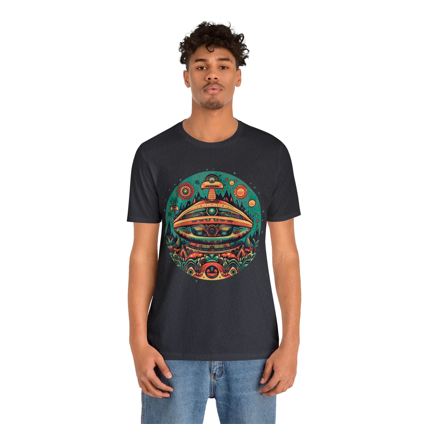 Azteca Ancient Alien Spaceship T-Shirt: Embrace the Cosmos and Unite in Universal Power