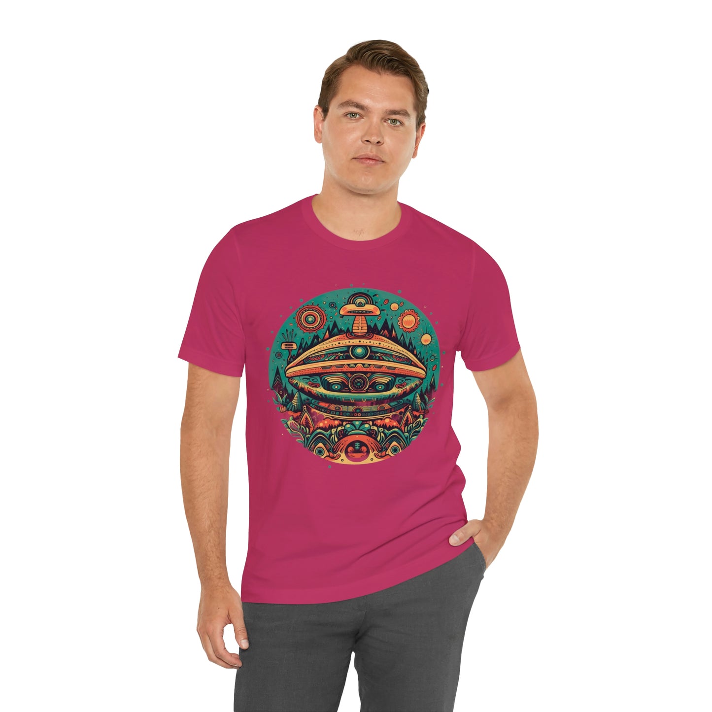 Azteca Ancient Alien Spaceship T-Shirt: Embrace the Cosmos and Unite in Universal Power