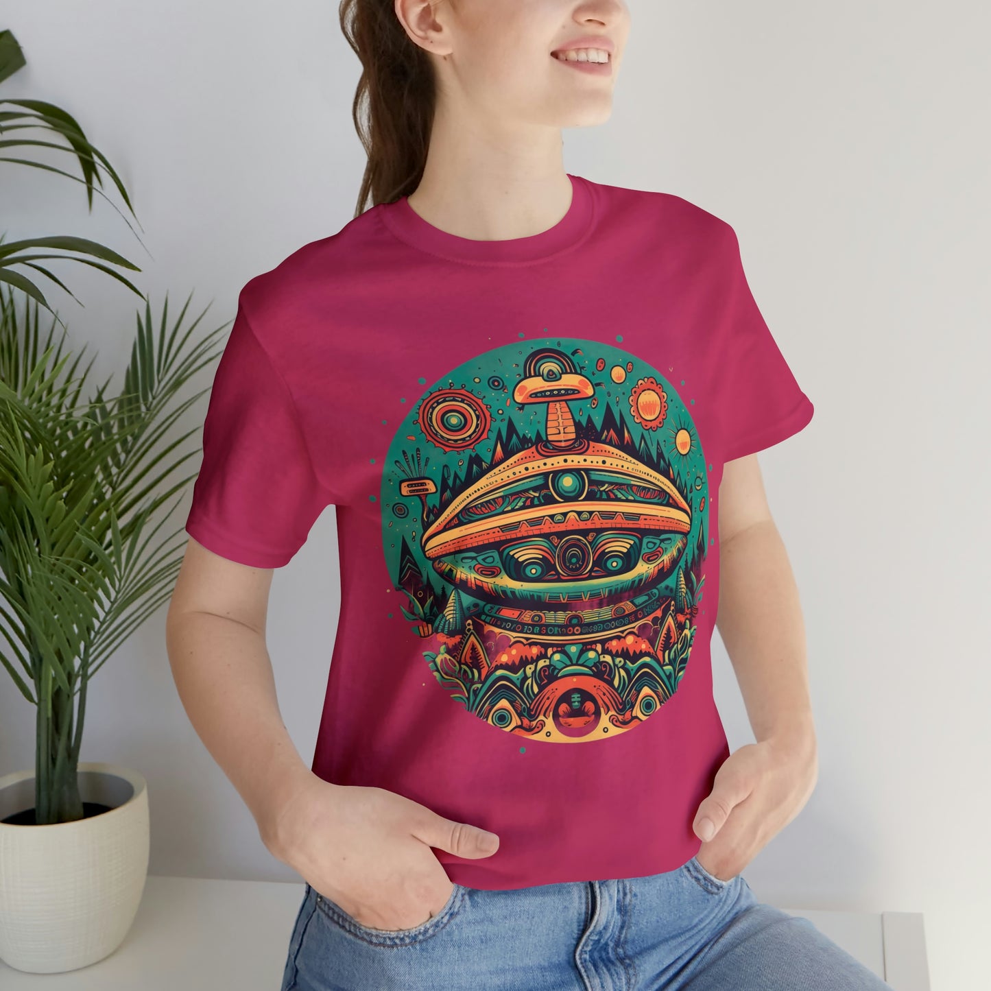 Azteca Ancient Alien Spaceship T-Shirt: Embrace the Cosmos and Unite in Universal Power