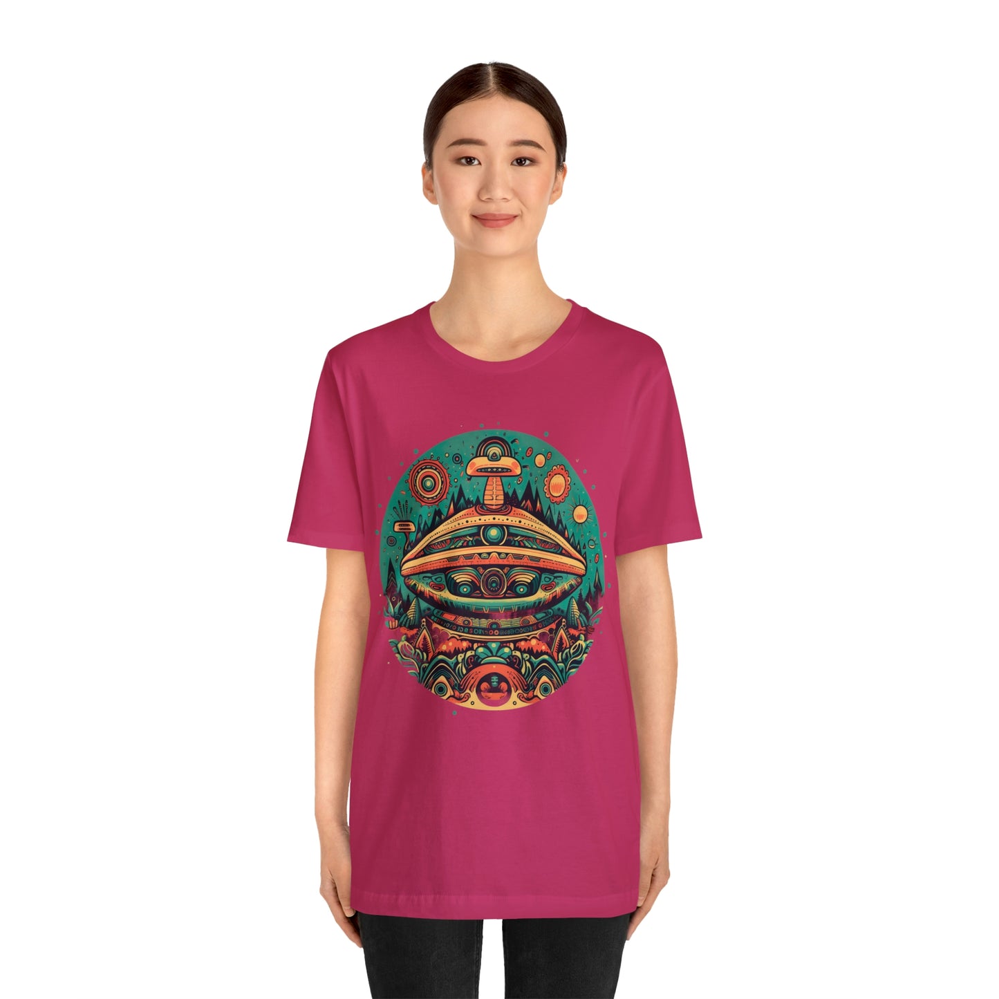 Azteca Ancient Alien Spaceship T-Shirt: Embrace the Cosmos and Unite in Universal Power