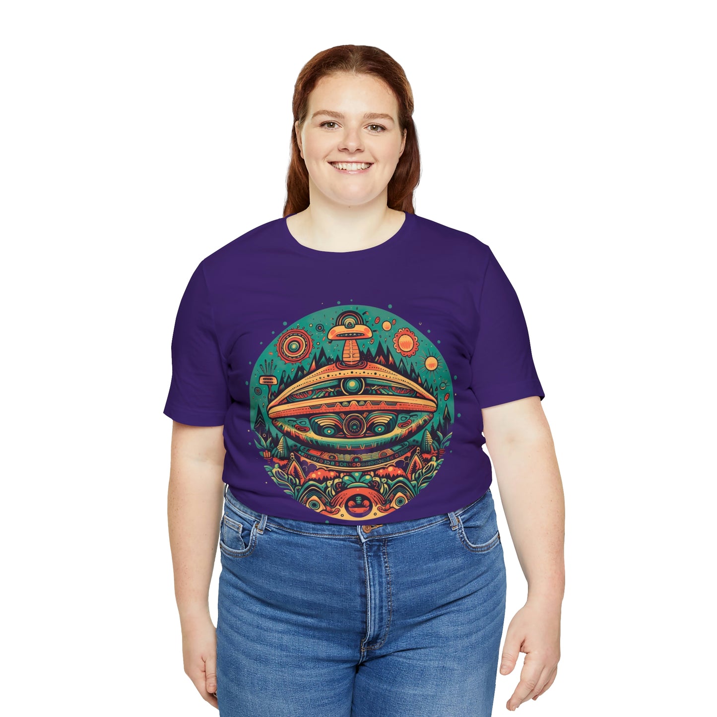 Azteca Ancient Alien Spaceship T-Shirt: Embrace the Cosmos and Unite in Universal Power