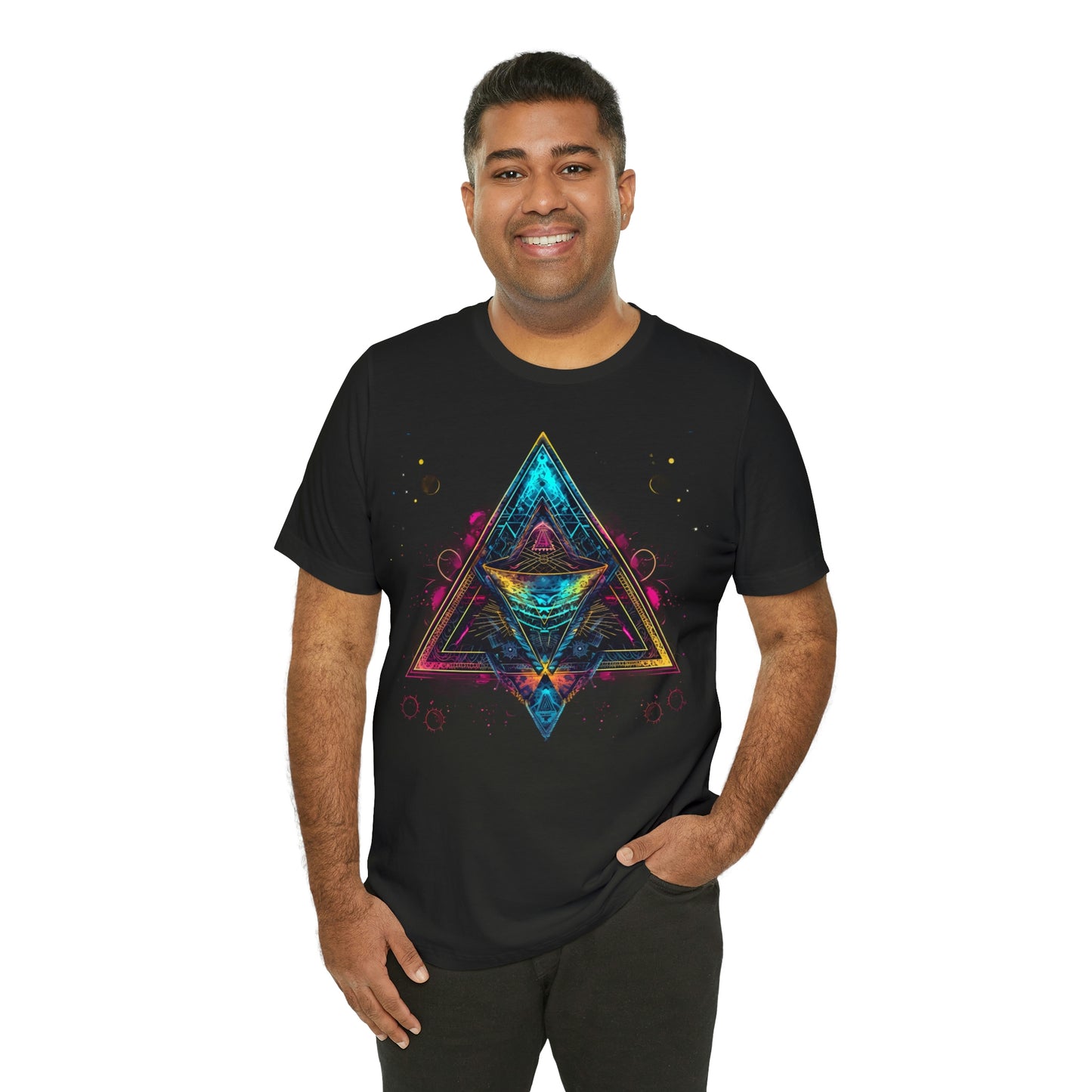 Spiritual Geometry Ancient Alien Spaceship T-Shirt: Embrace the Cosmos & Unite in Higher Consciousness