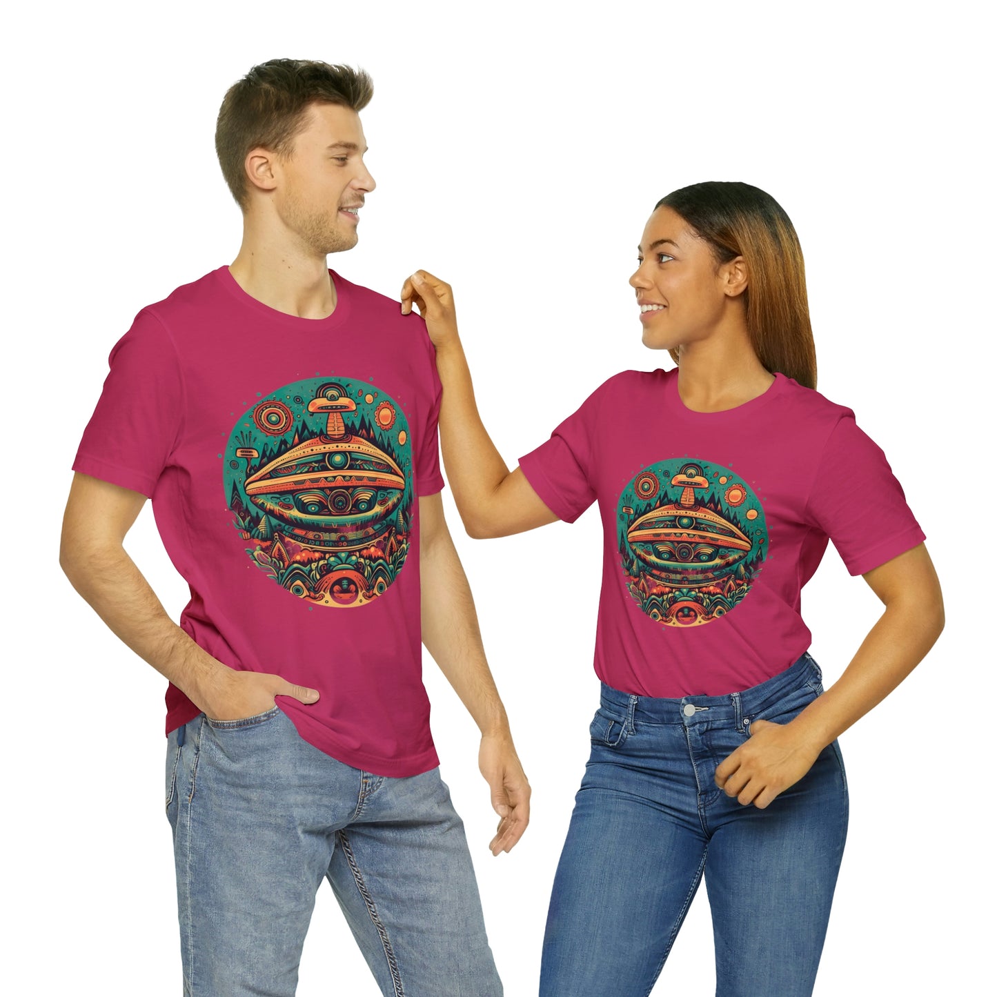 Azteca Ancient Alien Spaceship T-Shirt: Embrace the Cosmos and Unite in Universal Power